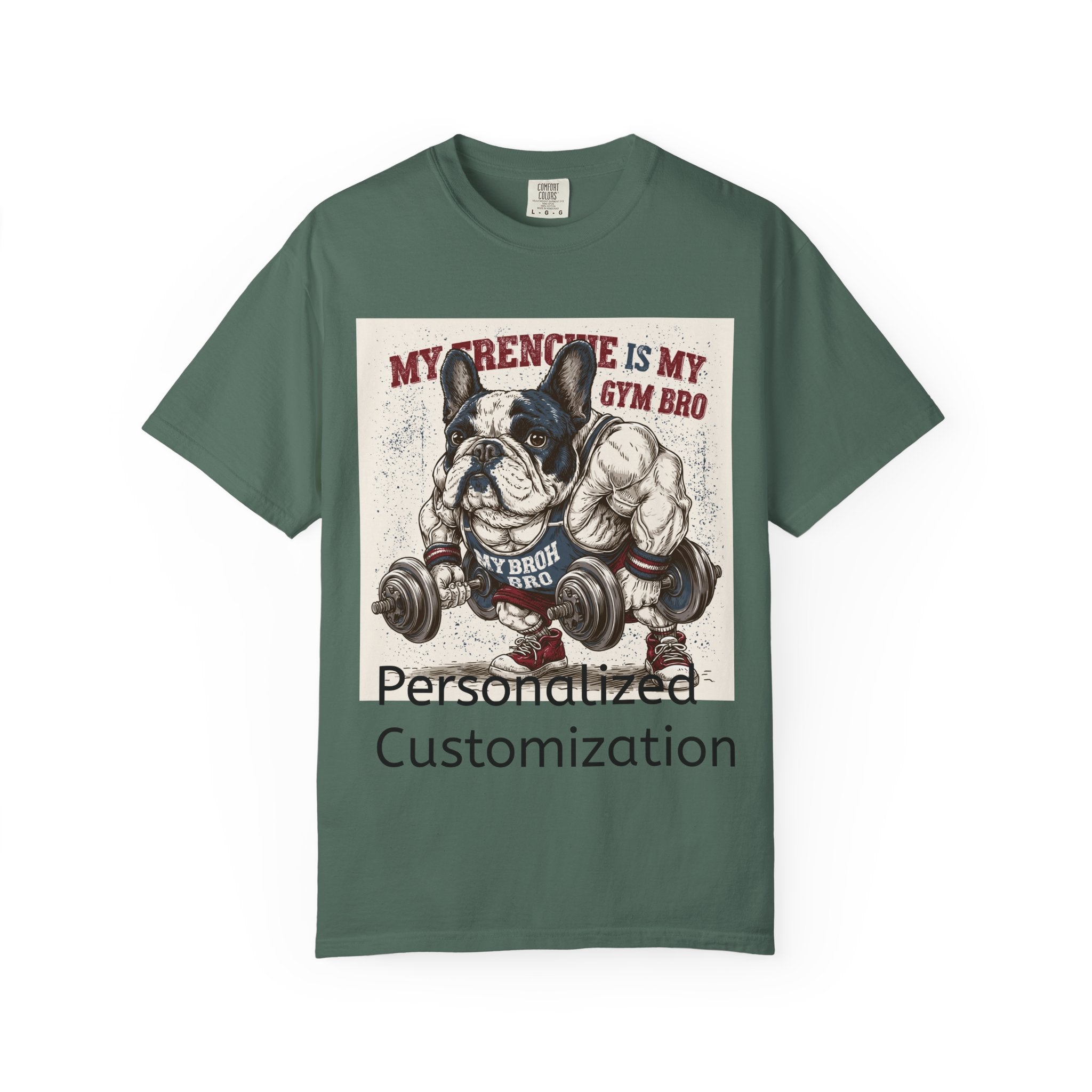 Personalized French Bulldog T-Shirt | Custom Frenchie Name Graphic Tee for Dog Lovers