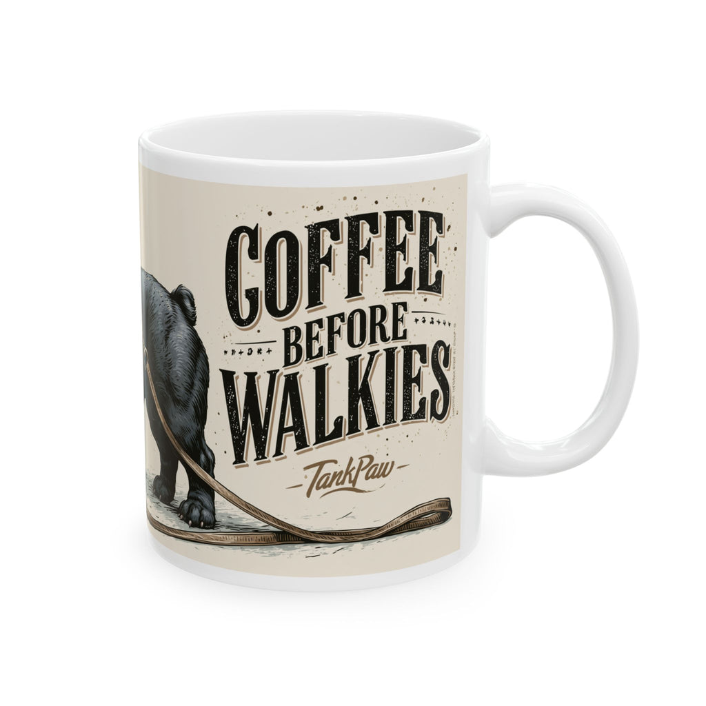 Frenchie Strong Club Coffee Mug | Vintage French Bulldog Ceramic Mug – TankPaw® (11oz/15oz)