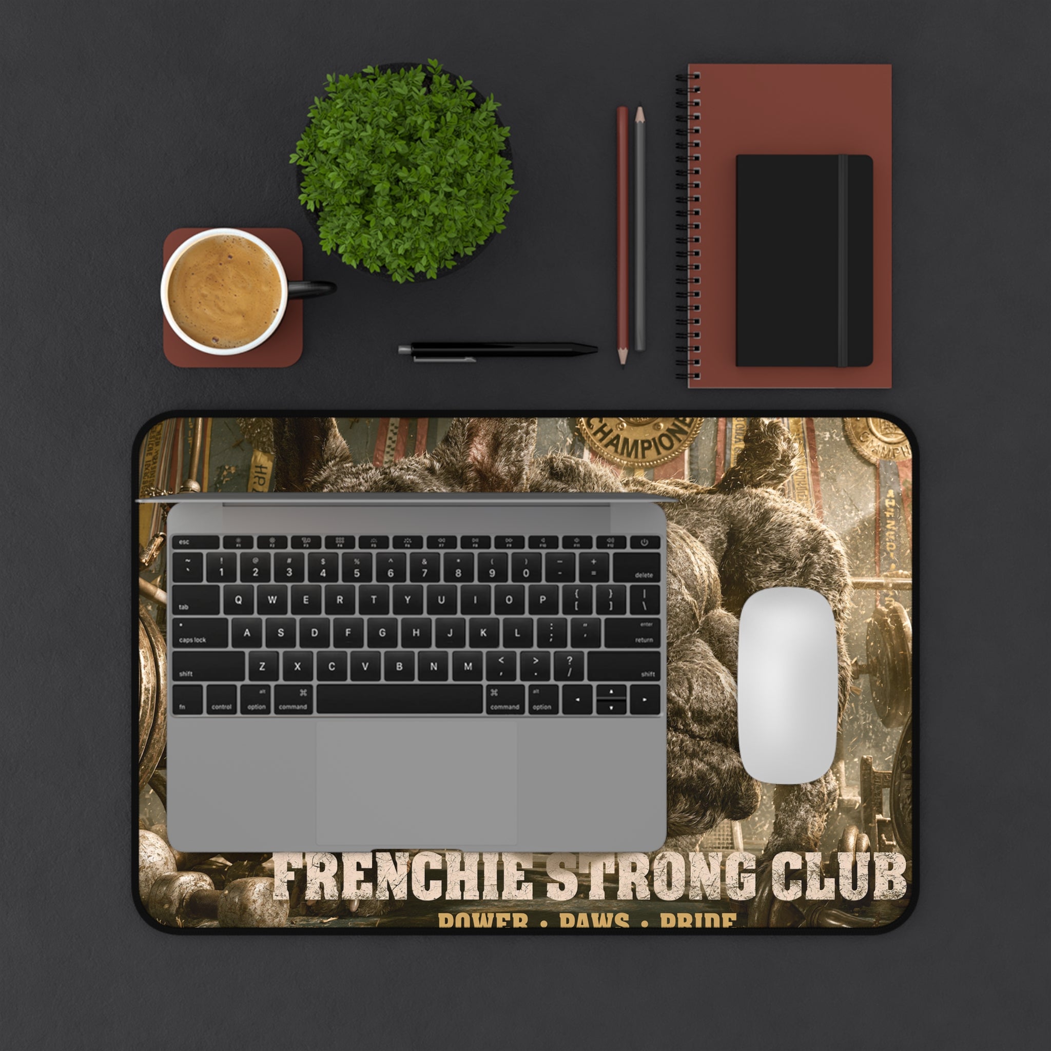 Frenchie Gaming Desk Mat – Cool Dog Lover Computer Desk Pad