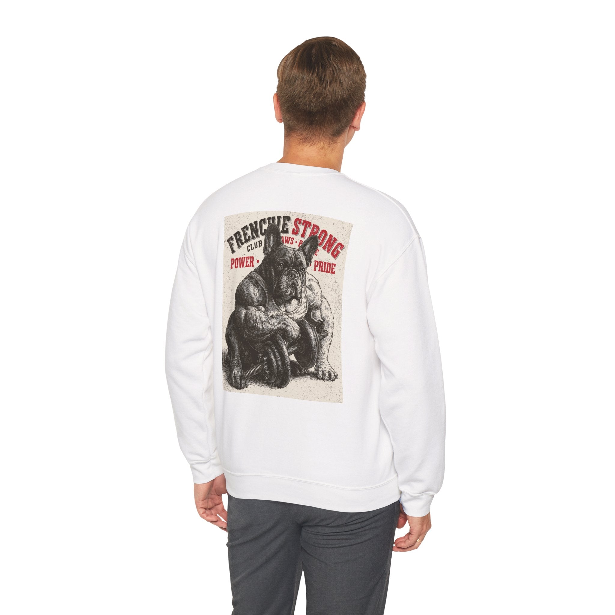 TankPaw® Frenchie Strong Club Premium Sweatshirt – Vintage French Bulldog Crewneck
