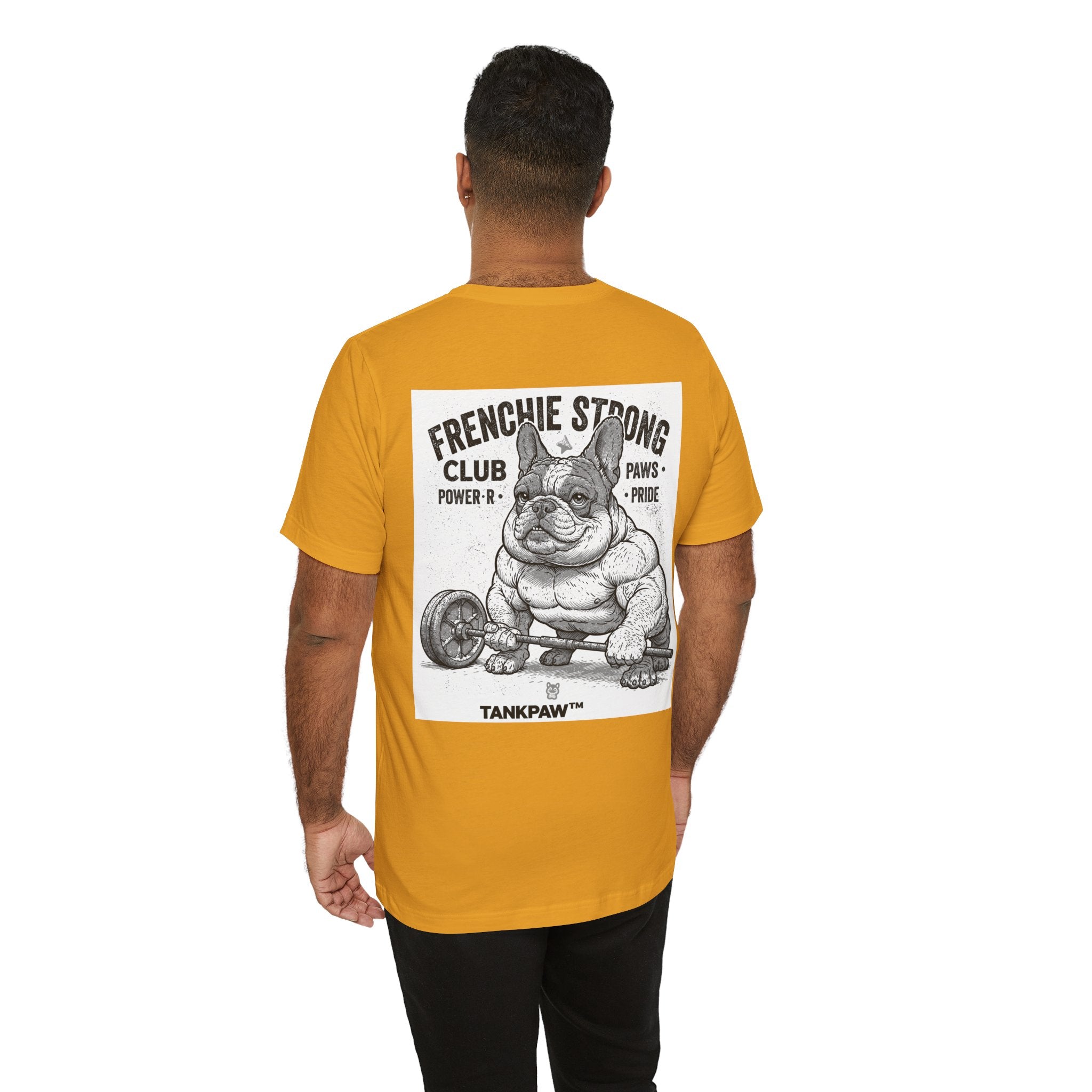 Strong Frenchie Club T-Shirt – Muscular French Bulldog Shirt for Pet Lovers