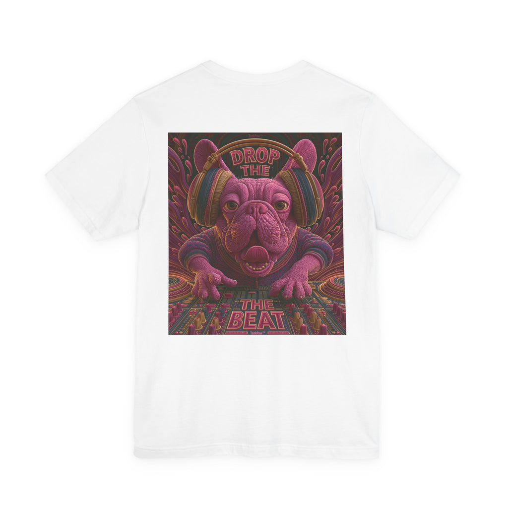 Electric French Bulldog T-Shirt – Neon DJ Dog Shirt for Music Lovers