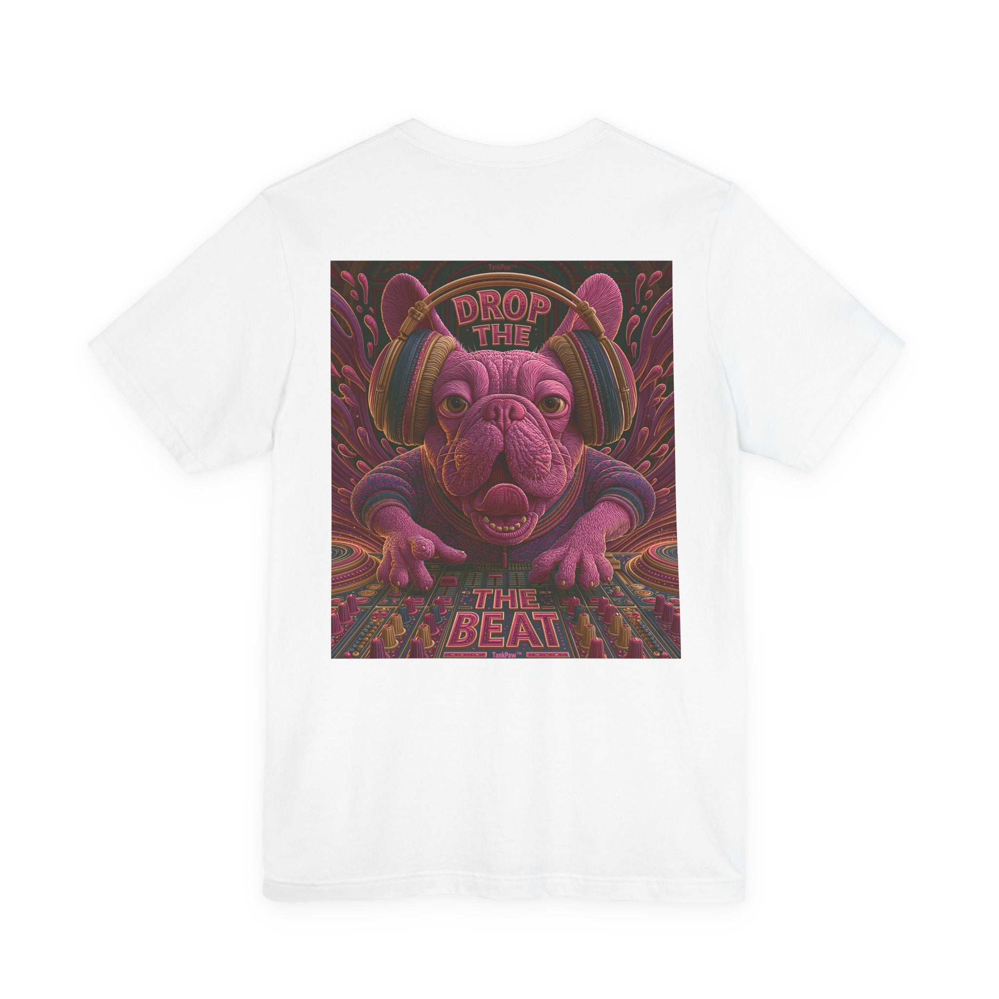 Electric French Bulldog T-Shirt – Neon DJ Dog Shirt for Music Lovers