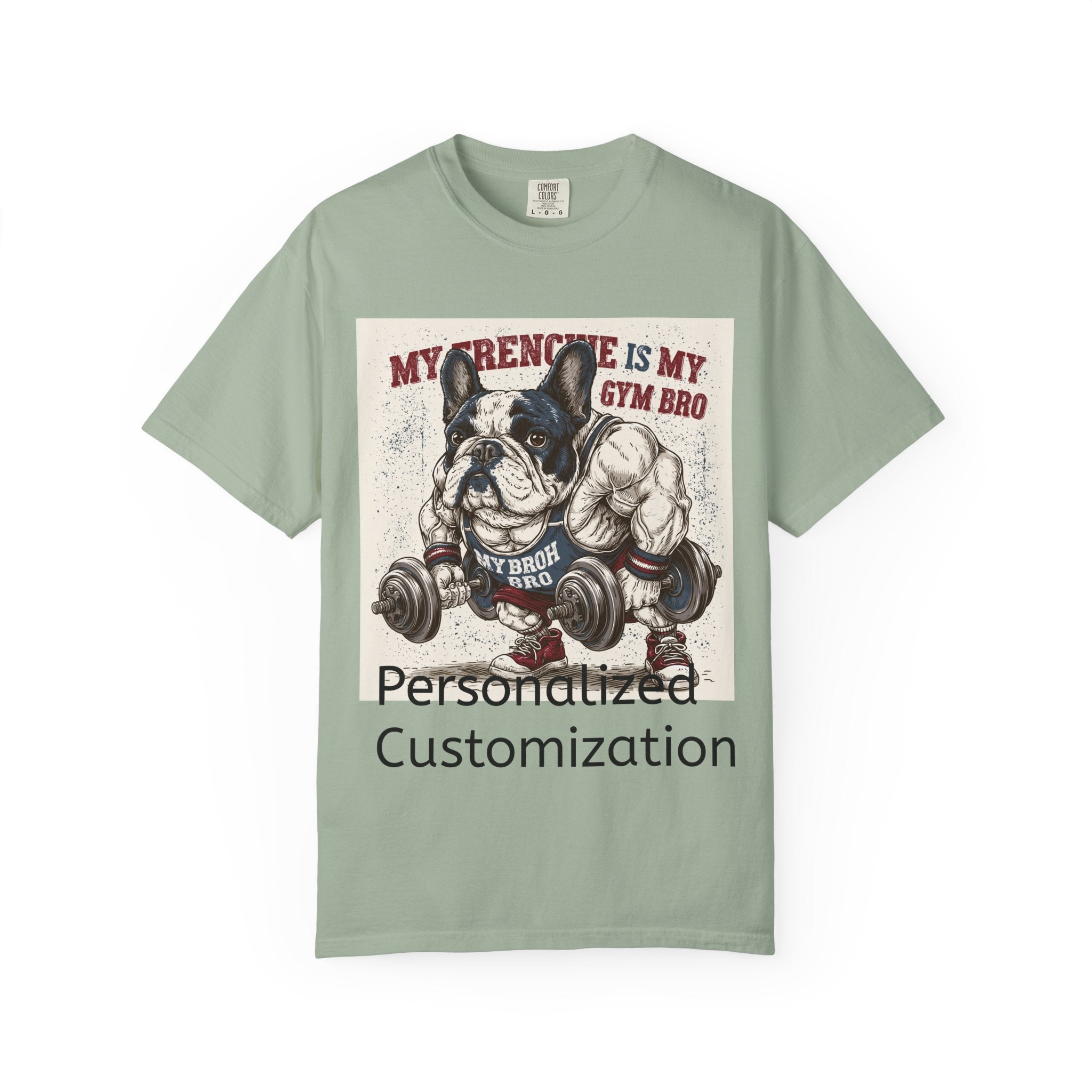 Personalized French Bulldog T-Shirt | Custom Frenchie Name Graphic Tee for Dog Lovers