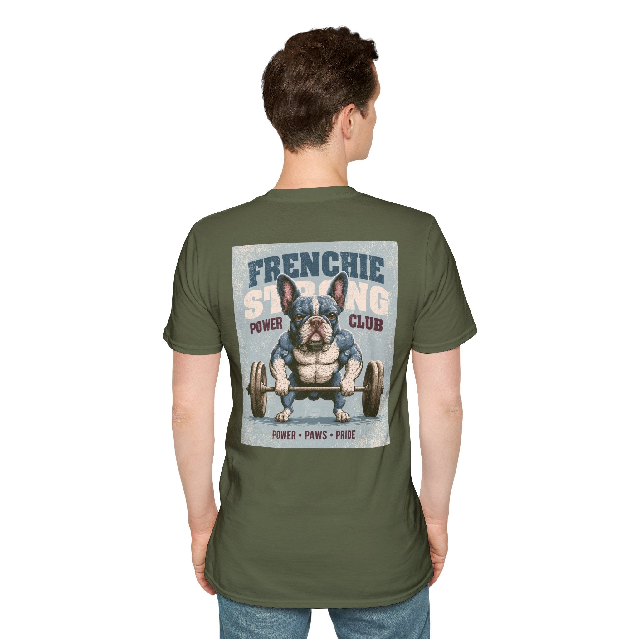 Muscle French Bulldog T-Shirt – Strong Frenchie Workout Shirt for Dog Lovers