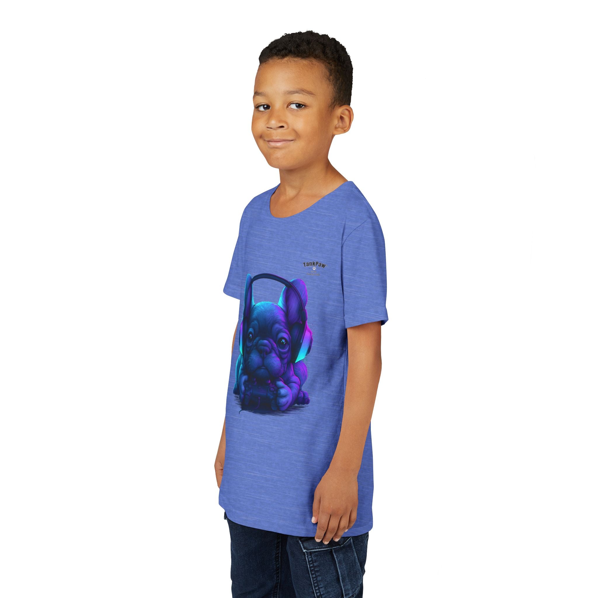 Youth French Bulldog Graphic T-Shirt – Cool Frenchie Tee for Kids & Teens