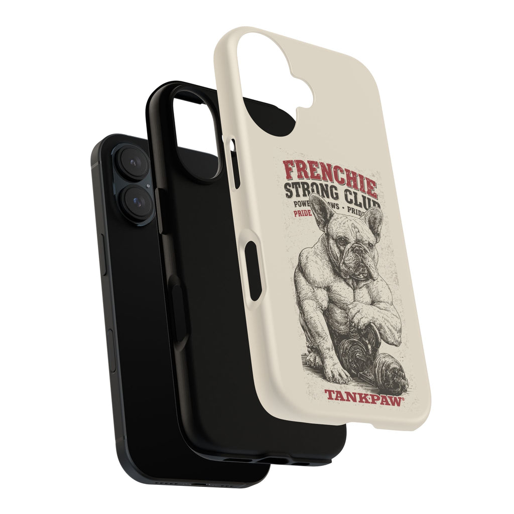 TankPaw® Frenchie Strong Club Premium Phone Case – Vintage French Bulldog Protective