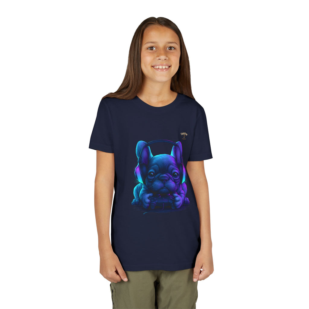 Youth French Bulldog Graphic T-Shirt – Cool Frenchie Tee for Kids & Teens