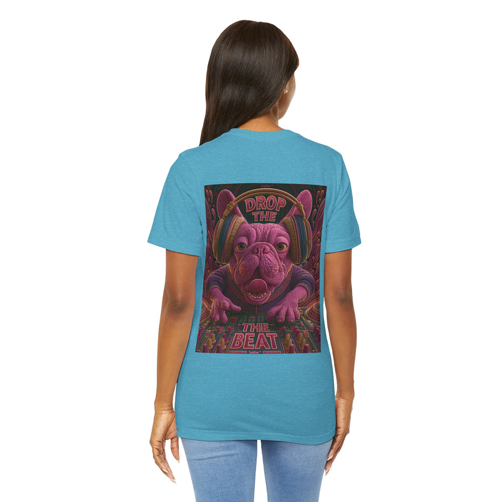 Electric French Bulldog T-Shirt – Neon DJ Dog Shirt for Music Lovers