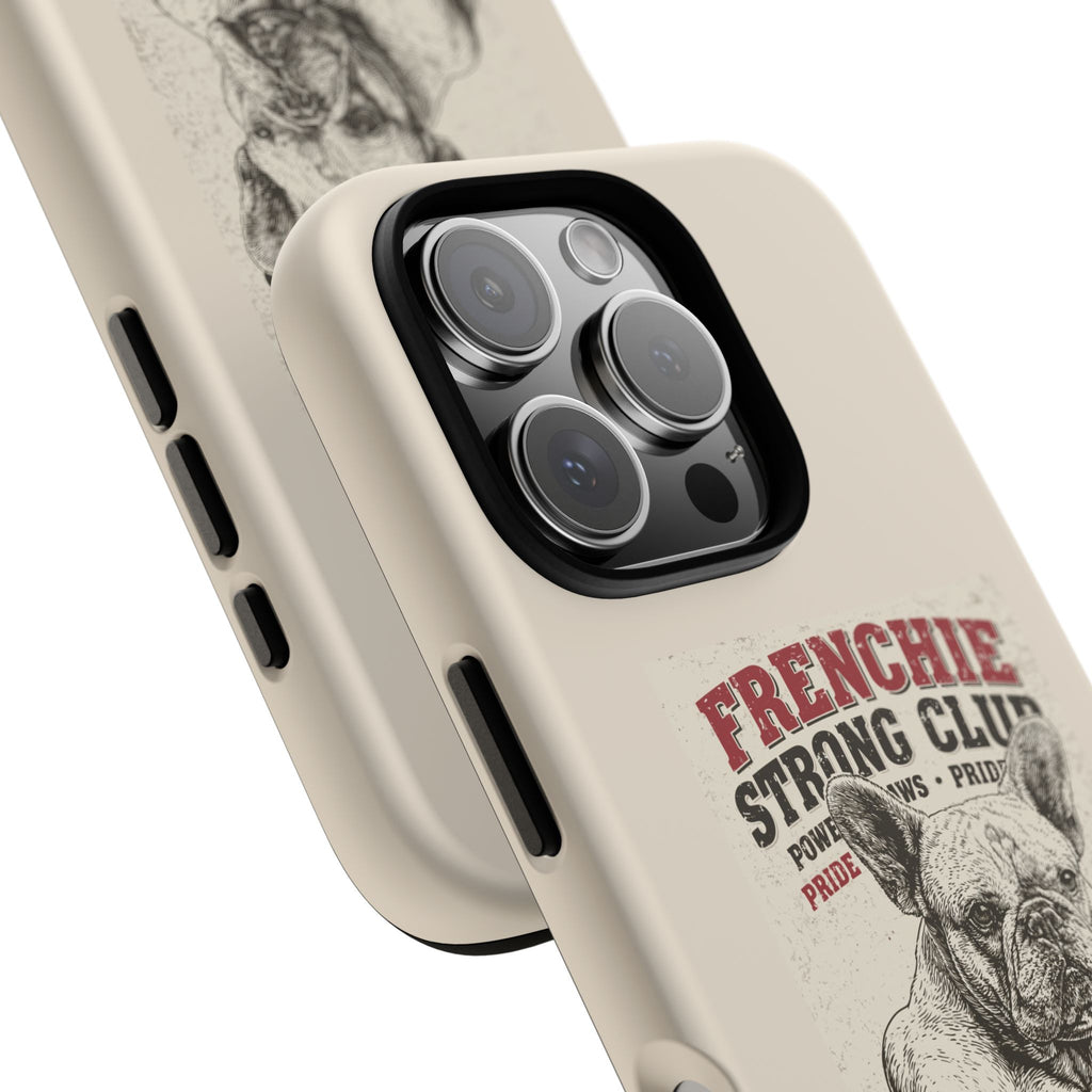 TankPaw® Frenchie Strong Club Premium Phone Case – Vintage French Bulldog Protective