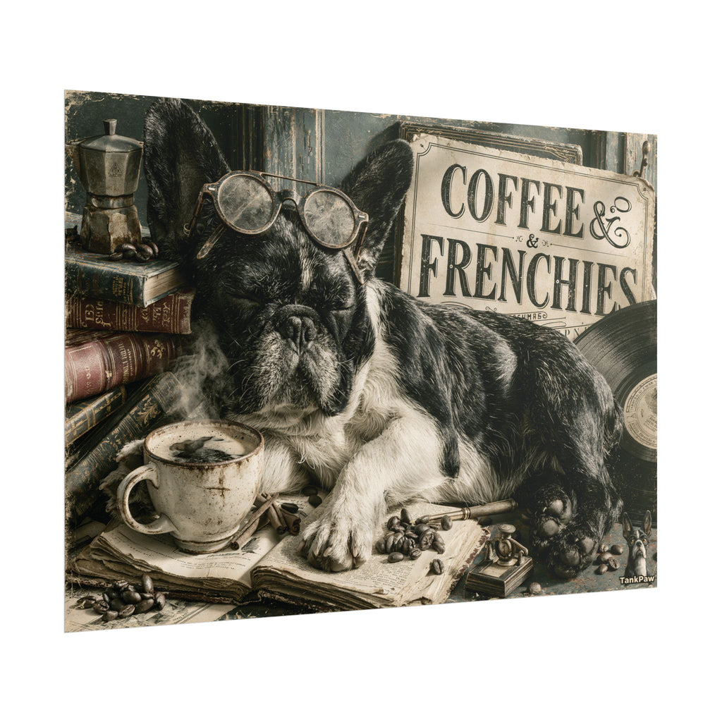 TankPaw® French Bulldog Wall Art Poster – Premium Vintage Frenchie Decor