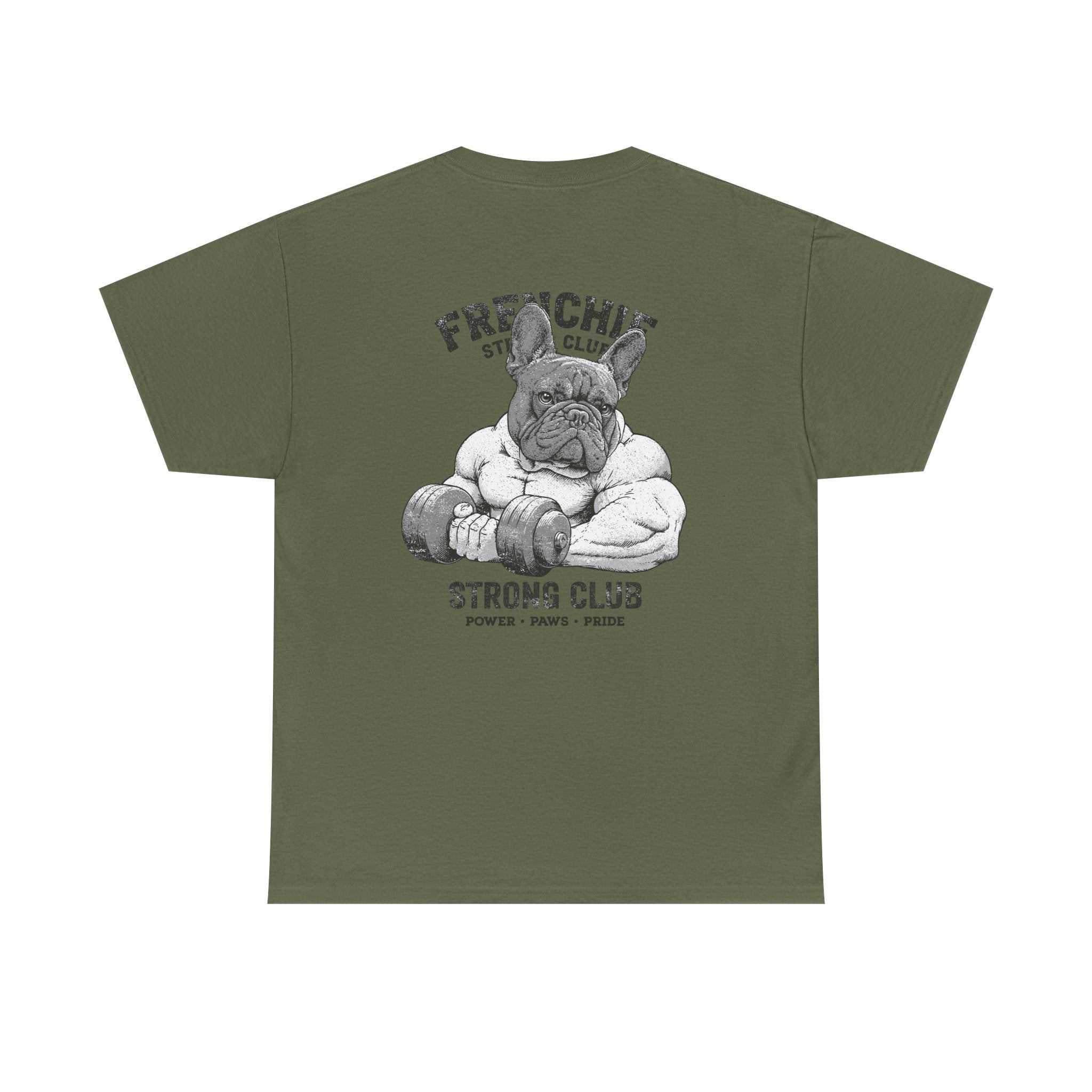 Frenchie Strong Club Vintage Gym T-Shirt | TankPaw™