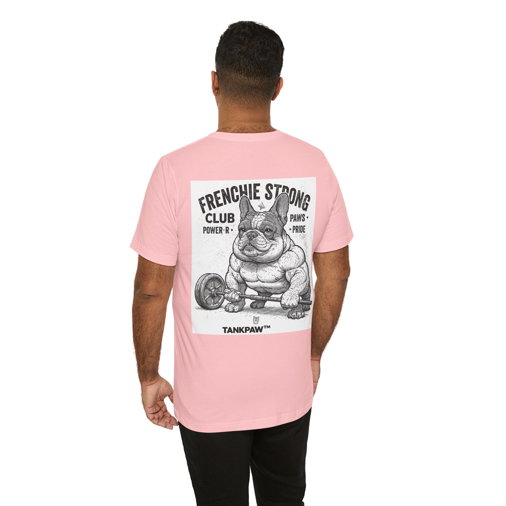 Strong Frenchie Club T-Shirt – Muscular French Bulldog Shirt for Pet Lovers