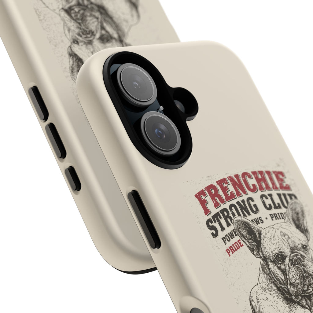 TankPaw® Frenchie Strong Club Premium Phone Case – Vintage French Bulldog Protective