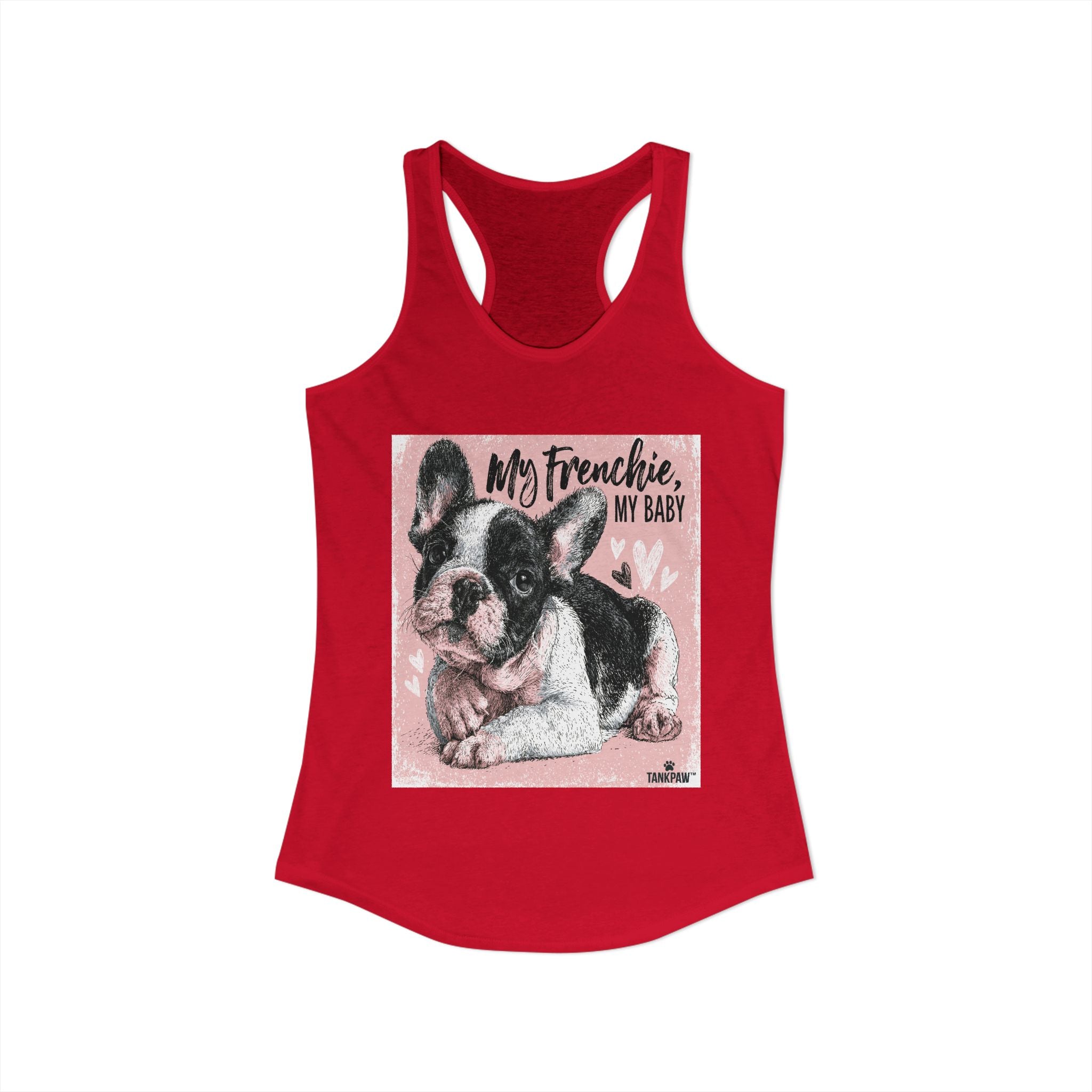 Frenchie Mom Women's Tank Top – French Bulldog Mom Sleeveless Shirt | Cute Dog Lover Gift | TankPawFrenchie Mom