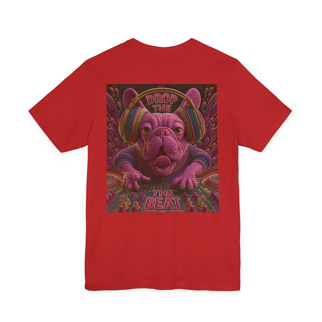 Electric French Bulldog T-Shirt – Neon DJ Dog Shirt for Music Lovers