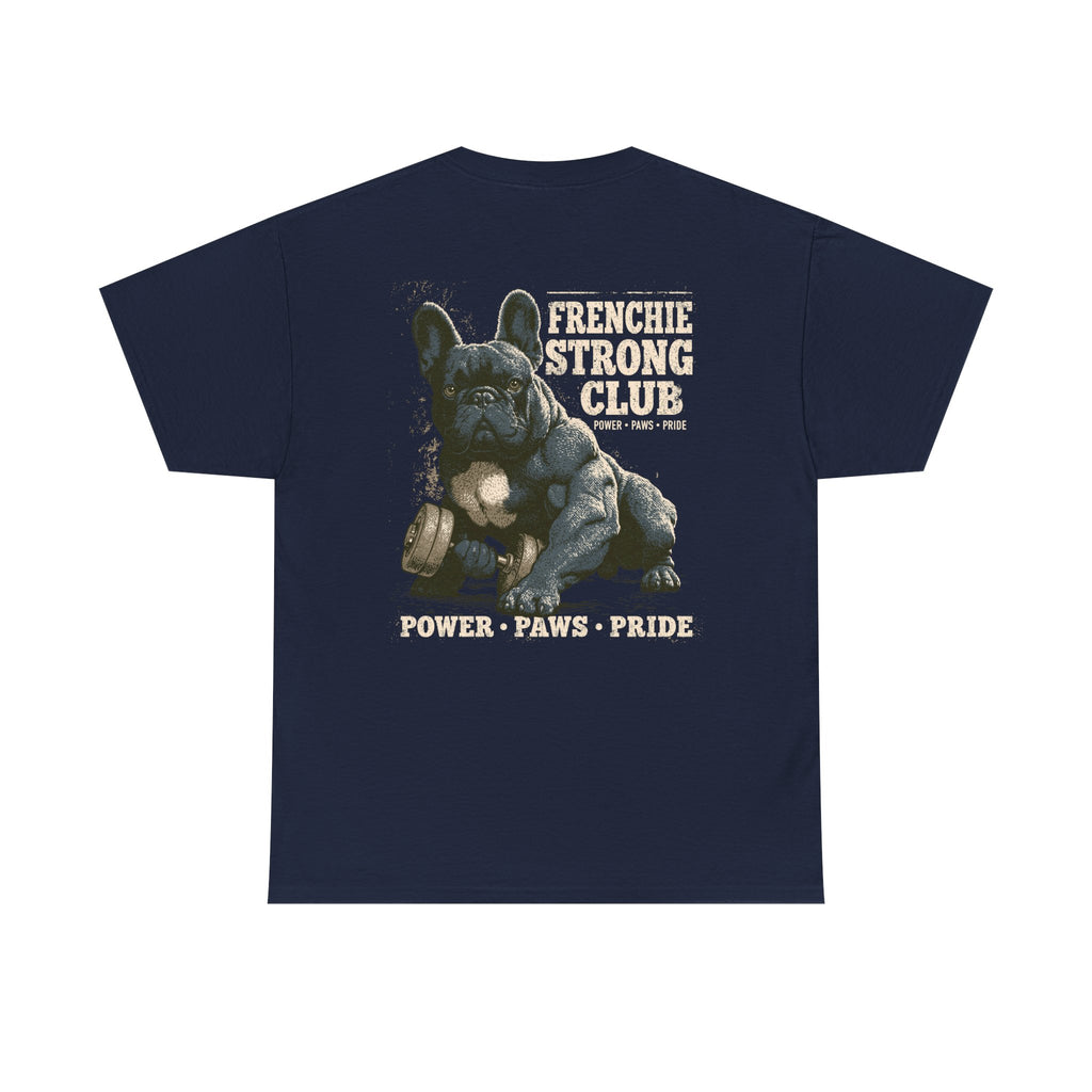Frenchie Strong Club Vintage Gym T-Shirt | TankPaw™
