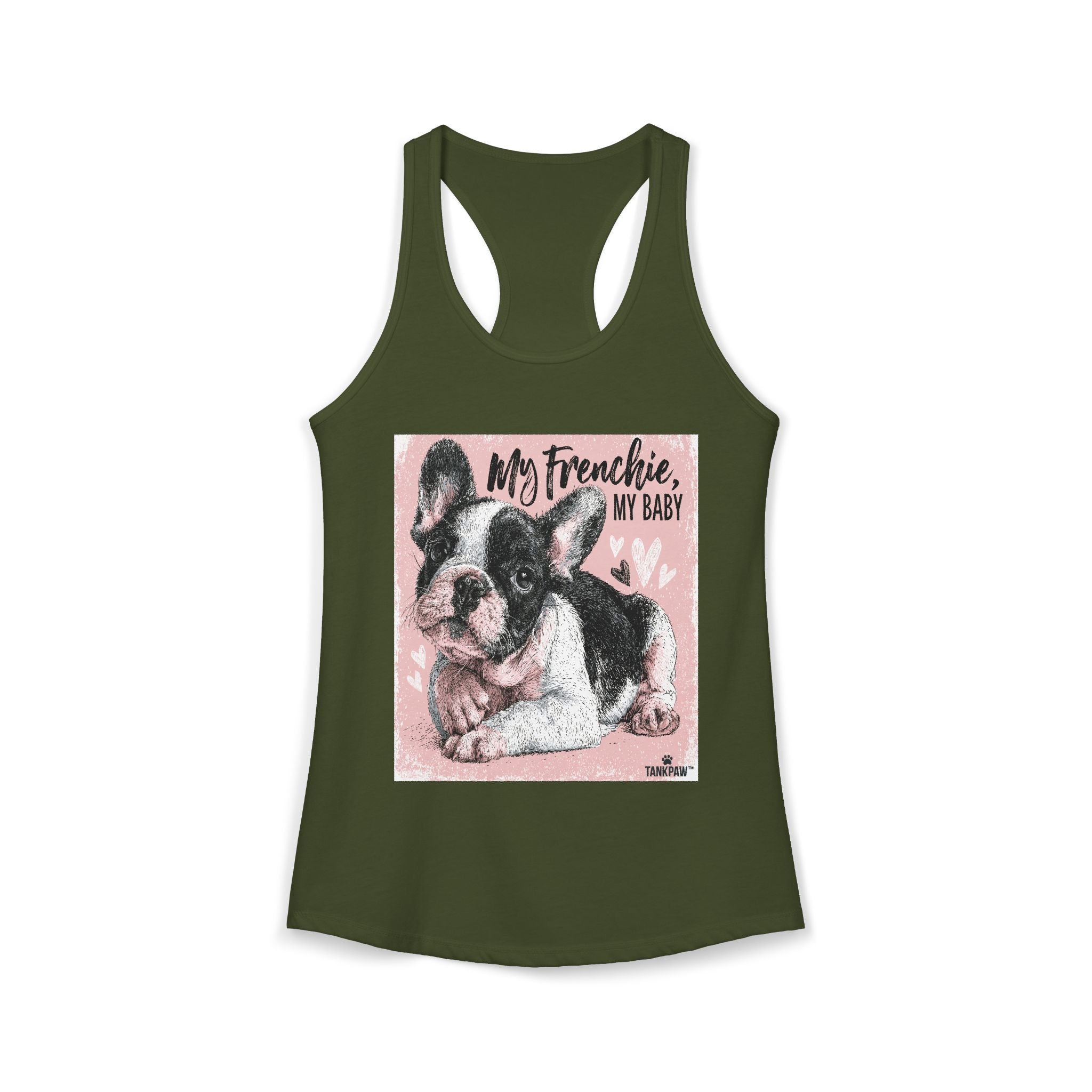 Frenchie Mom Women's Tank Top – French Bulldog Mom Sleeveless Shirt | Cute Dog Lover Gift | TankPawFrenchie Mom