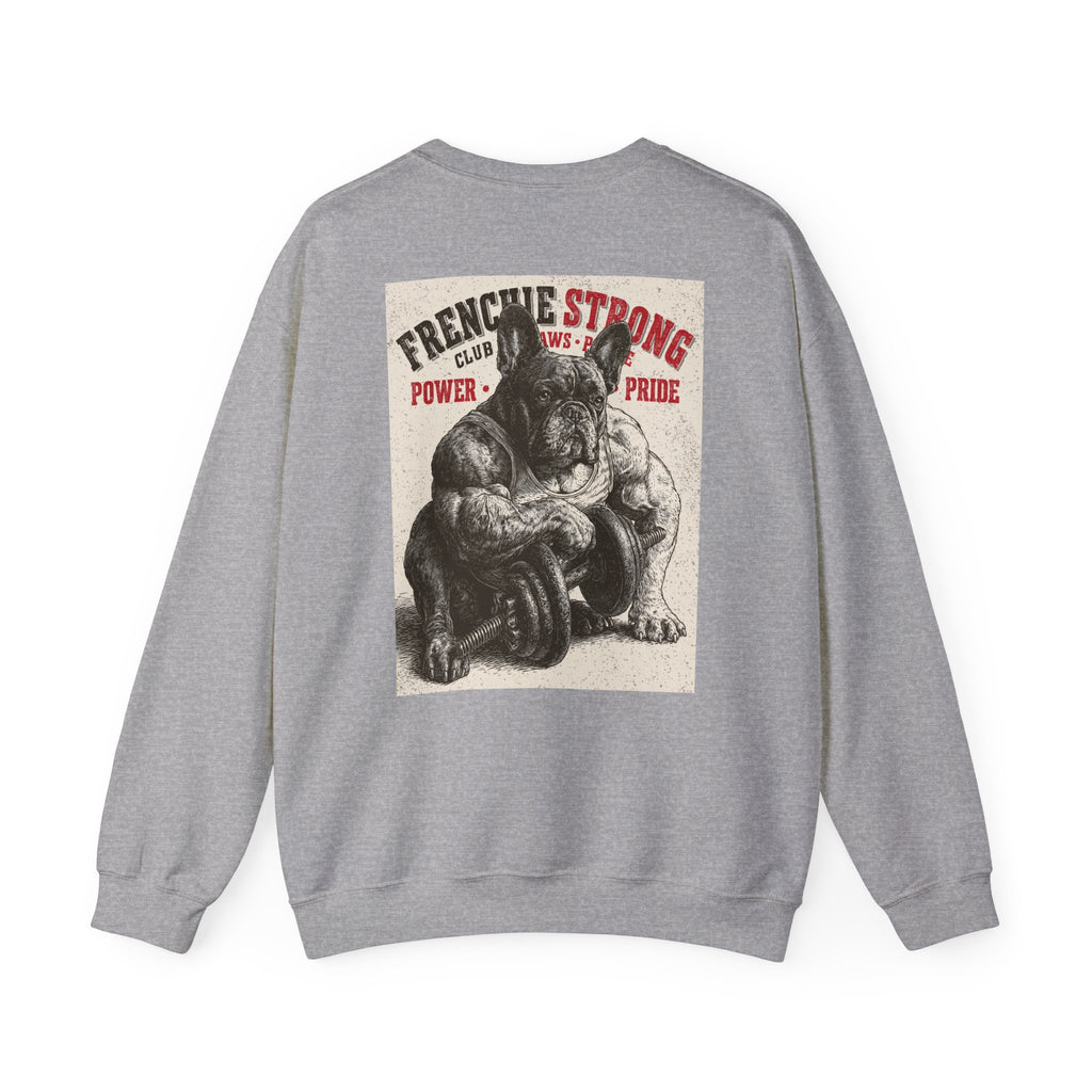 TankPaw® Frenchie Strong Club Premium Sweatshirt – Vintage French Bulldog Crewneck