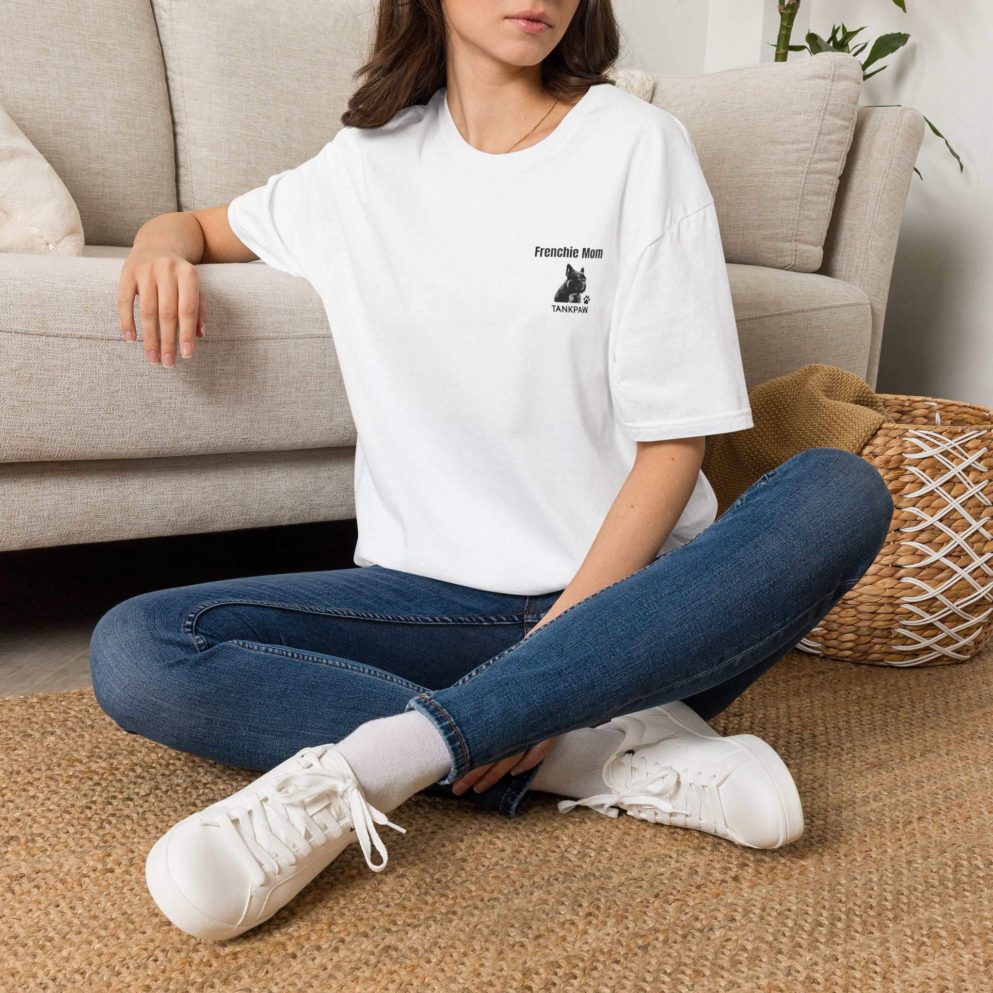 French Bulldog Mom T-Shirt | Proud Dog Mom Gift | Cute Frenchie Lover Apparel | TankPaw