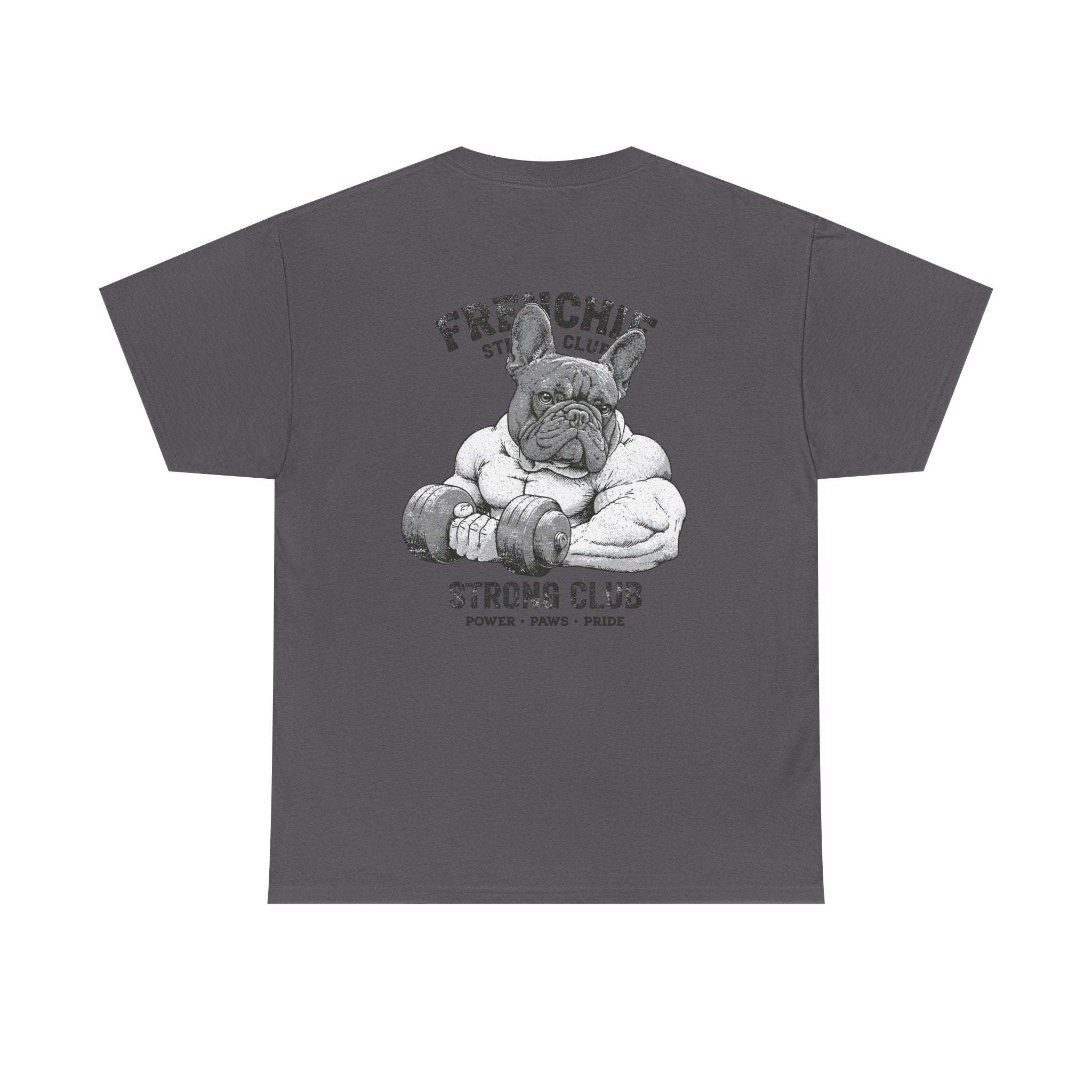 Frenchie Strong Club Vintage Gym T-Shirt | TankPaw™