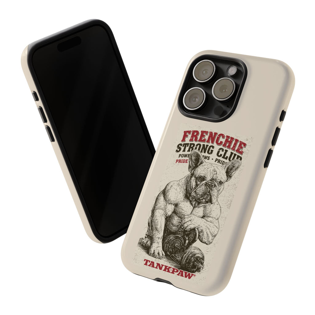 TankPaw® Frenchie Strong Club Premium Phone Case – Vintage French Bulldog Protective