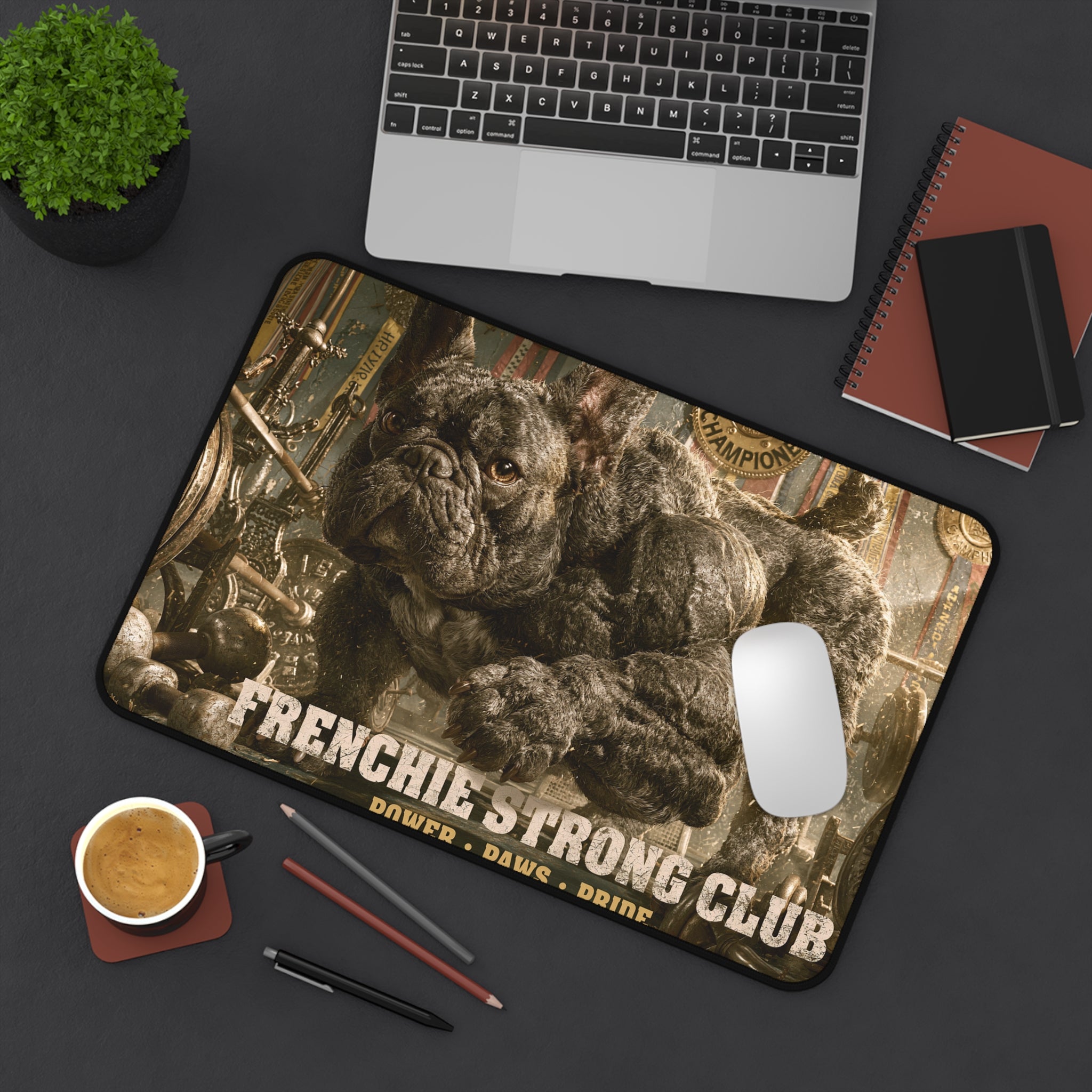 Frenchie Gaming Desk Mat – Cool Dog Lover Computer Desk Pad