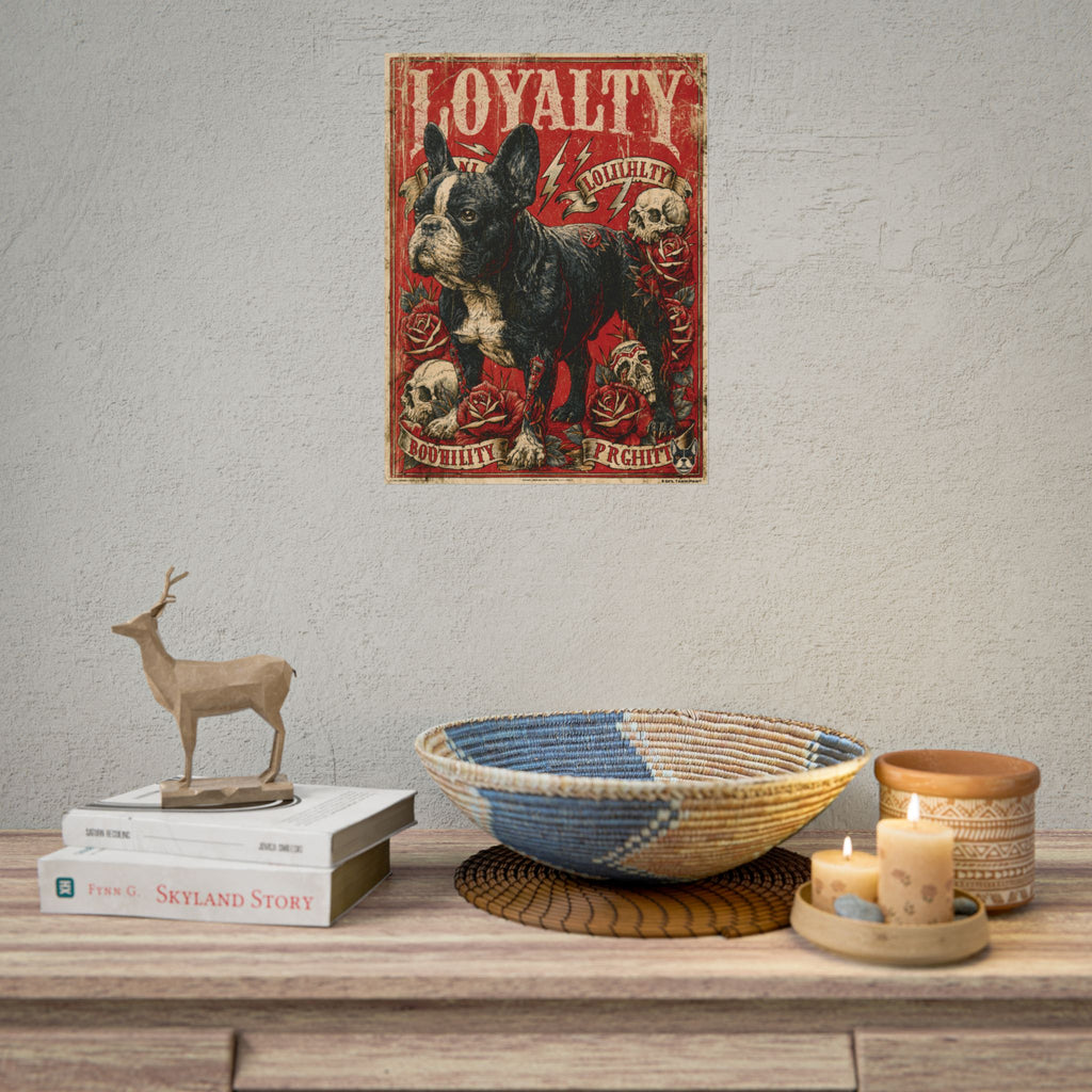 TankPaw® French Bulldog Wall Art Poster – Premium Vintage Frenchie Decor