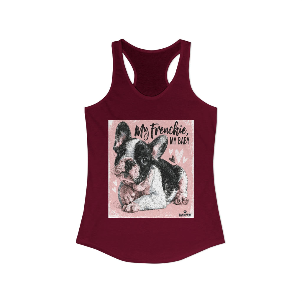 Frenchie Mom Women's Tank Top – French Bulldog Mom Sleeveless Shirt | Cute Dog Lover Gift | TankPawFrenchie Mom
