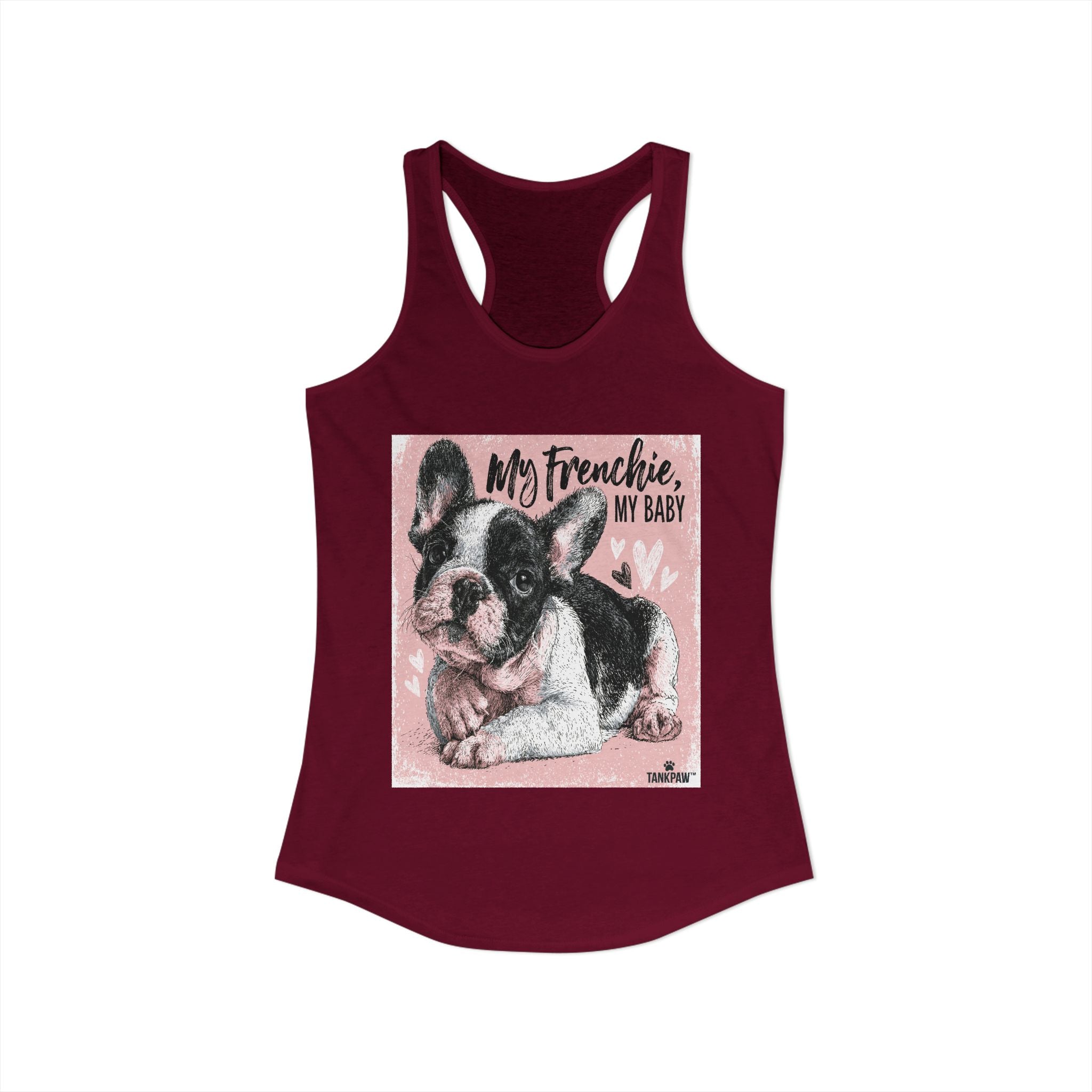 Frenchie Mom Women's Tank Top – French Bulldog Mom Sleeveless Shirt | Cute Dog Lover Gift | TankPawFrenchie Mom