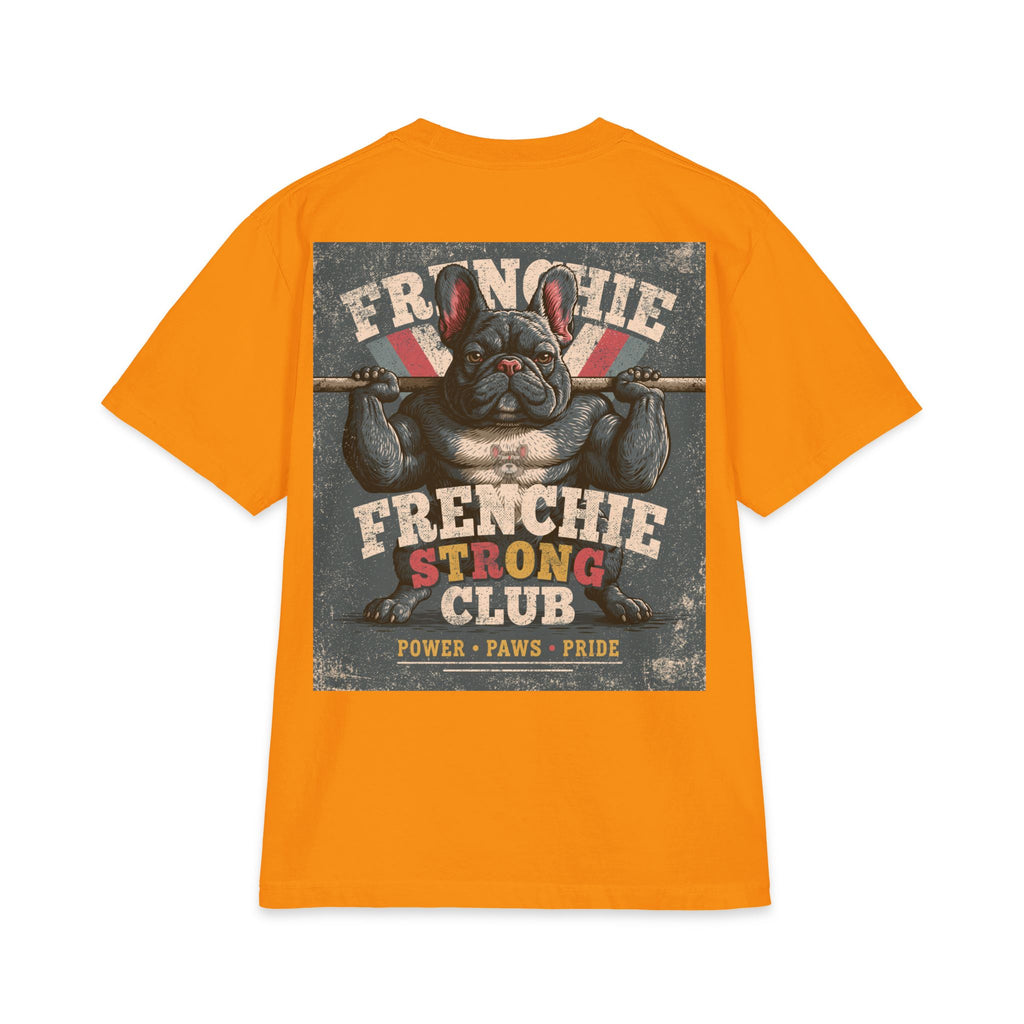 Frenchie Gains T-Shirt – Funny Muscle Dog Workout Shirt
