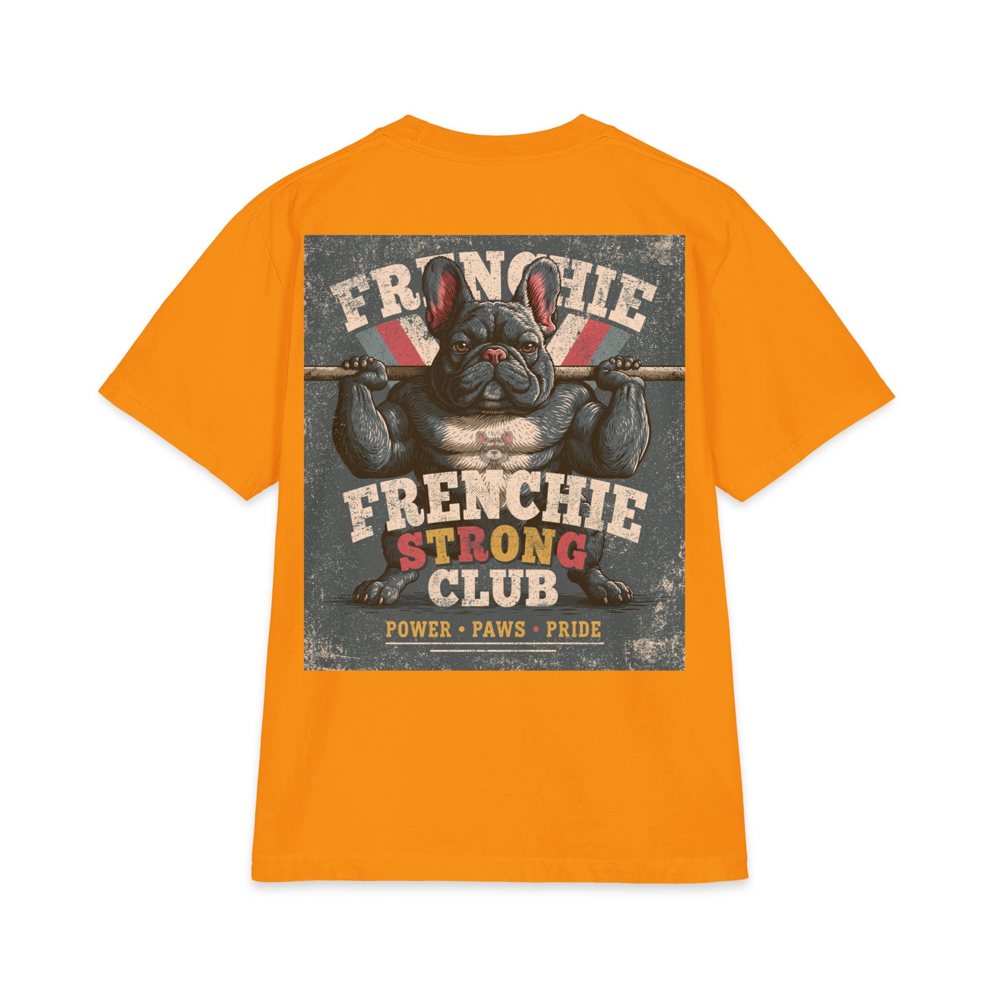 Frenchie Gains T-Shirt – Funny Muscle Dog Workout Shirt