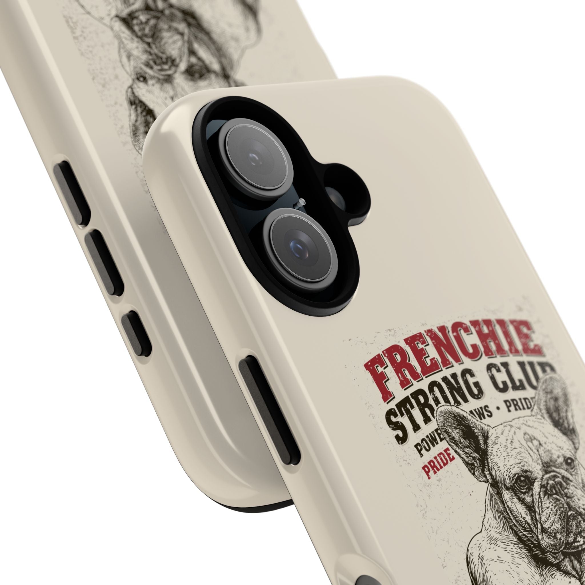 TankPaw® Frenchie Strong Club Premium Phone Case – Vintage French Bulldog Protective
