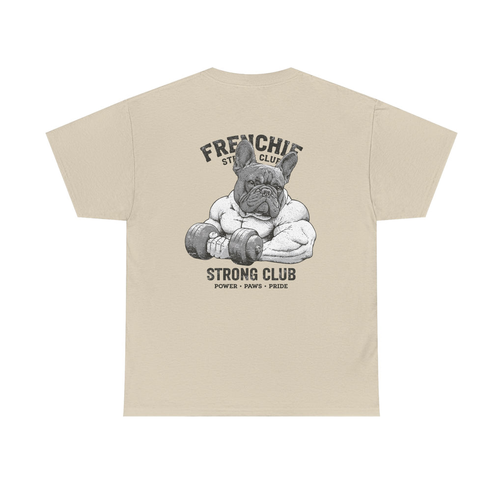 Frenchie Strong Club Vintage Gym T-Shirt | TankPaw™