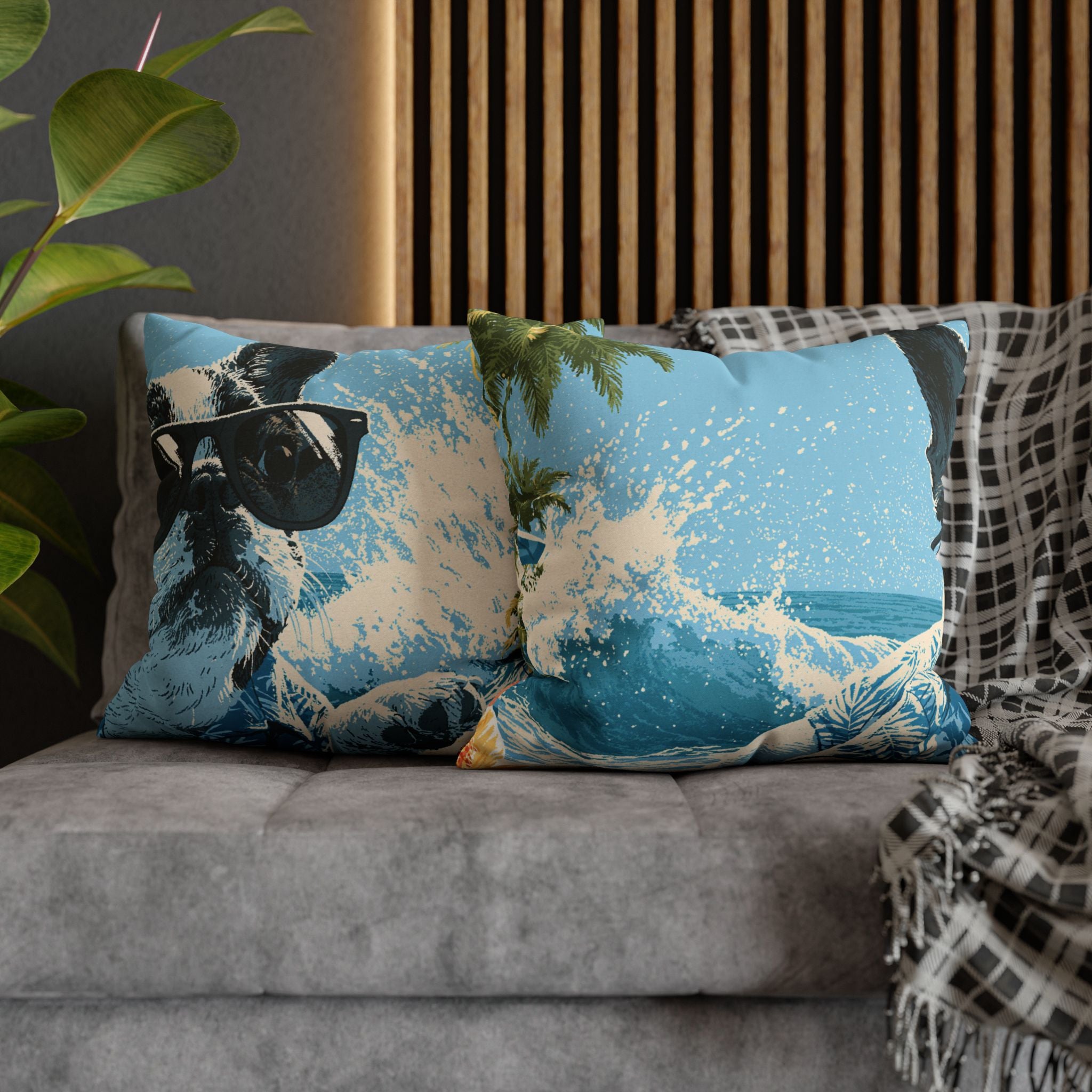 French Bulldog Throw Pillow – Cute Frenchie Decorative Cushion for Dog Lovers