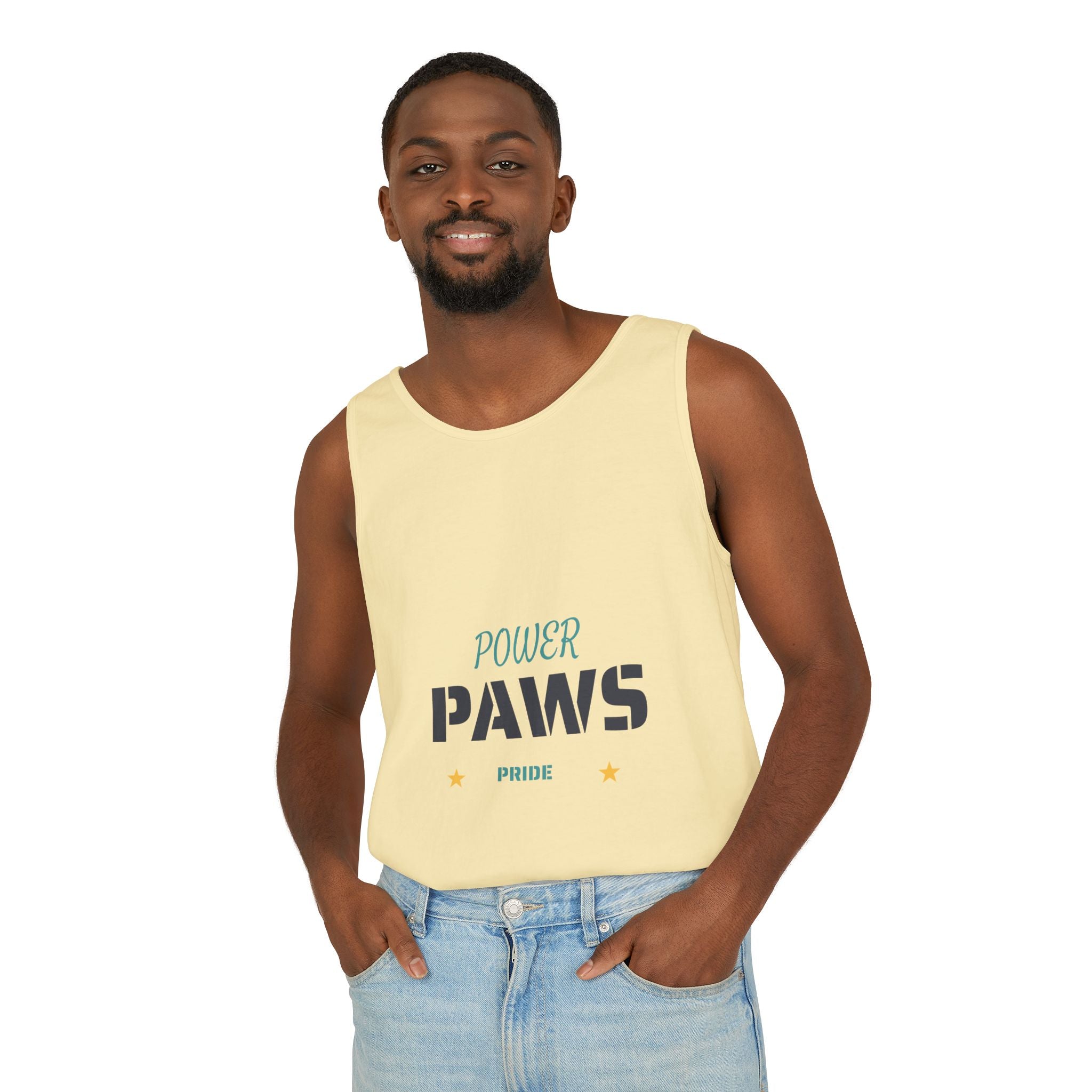 Power Paws Tank Top — "Frenchie Strong" Graphic Dog Fitness Tank