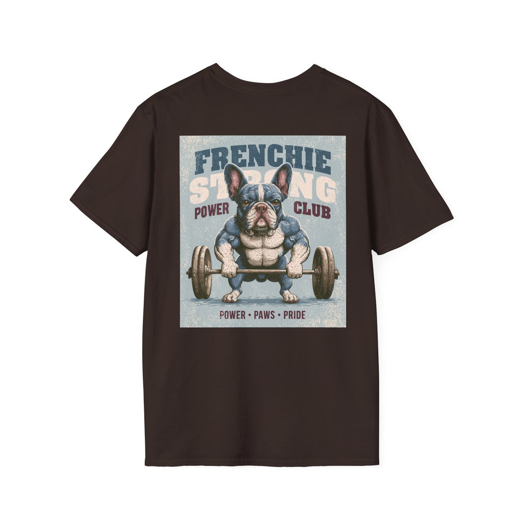 Muscle French Bulldog T-Shirt – Strong Frenchie Workout Shirt for Dog Lovers