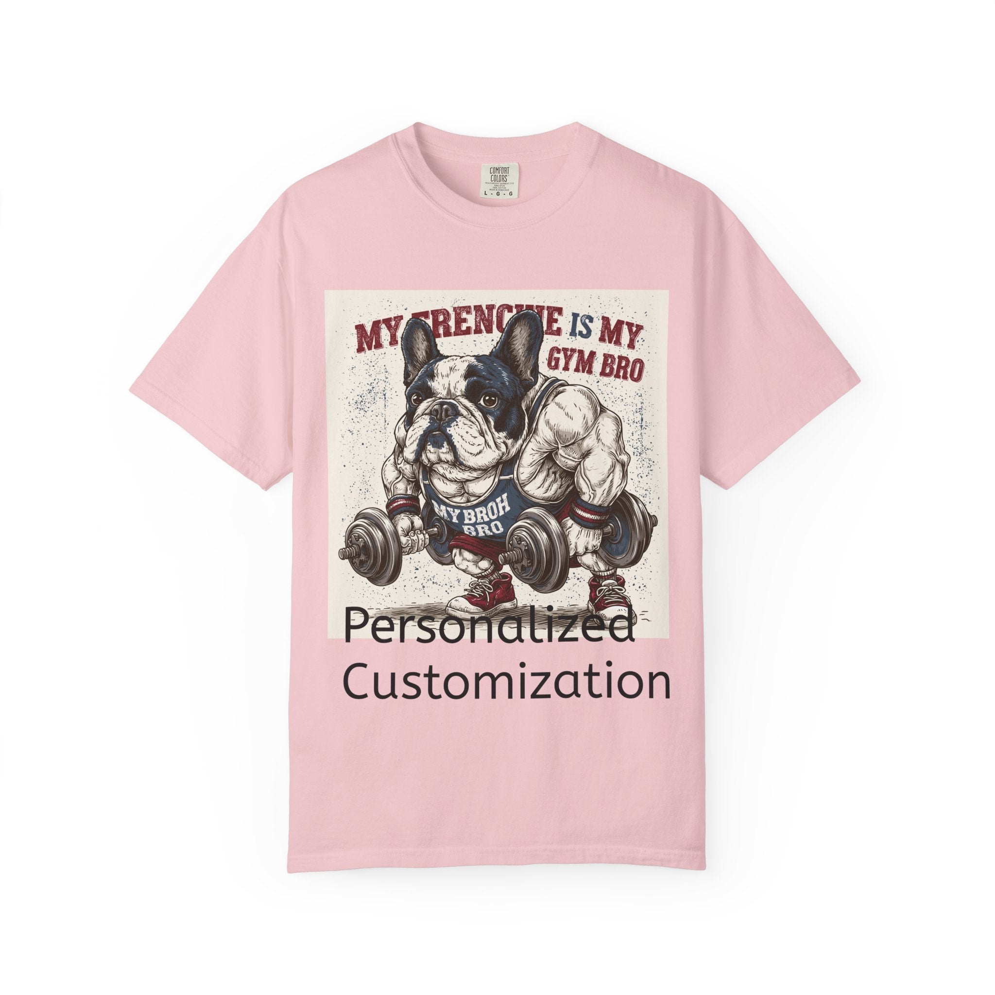 Personalized French Bulldog T-Shirt | Custom Frenchie Name Graphic Tee for Dog Lovers