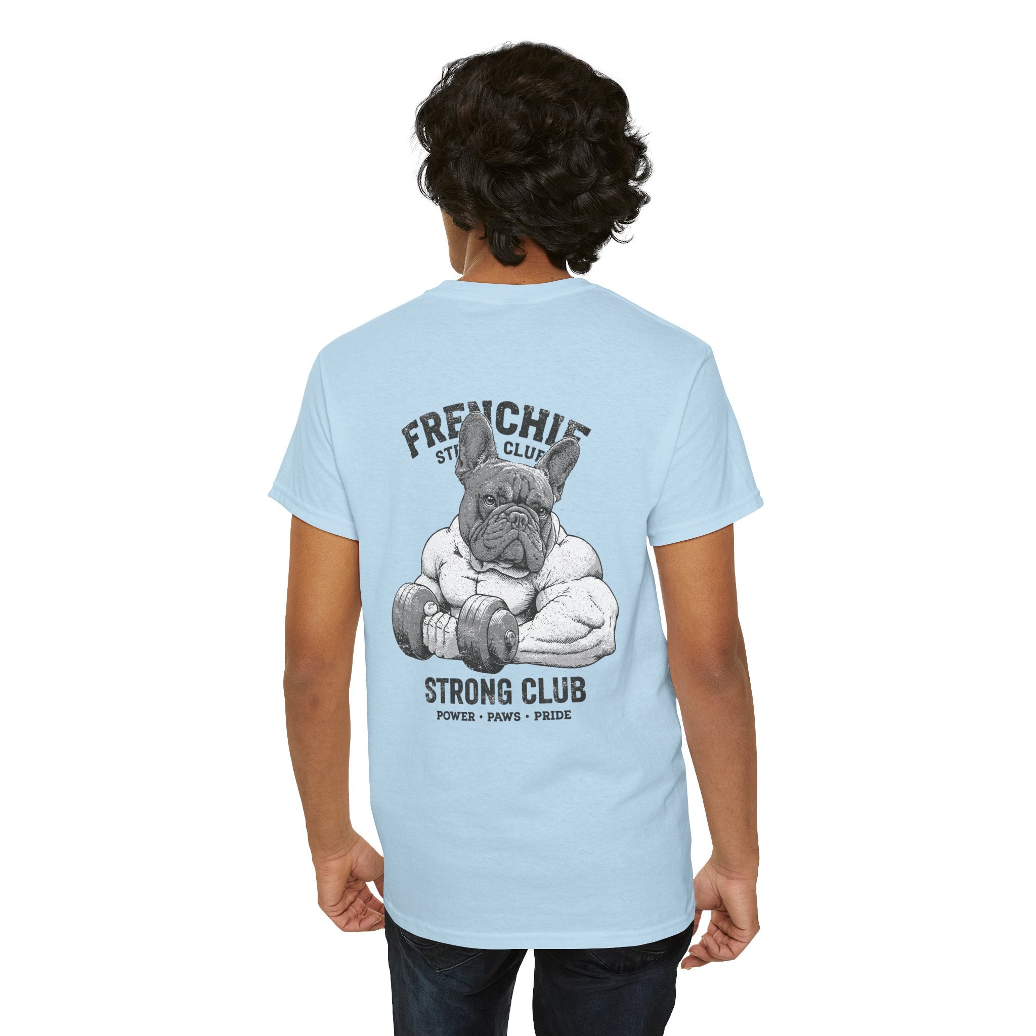 Frenchie Strong Club Vintage Gym T-Shirt | TankPaw™