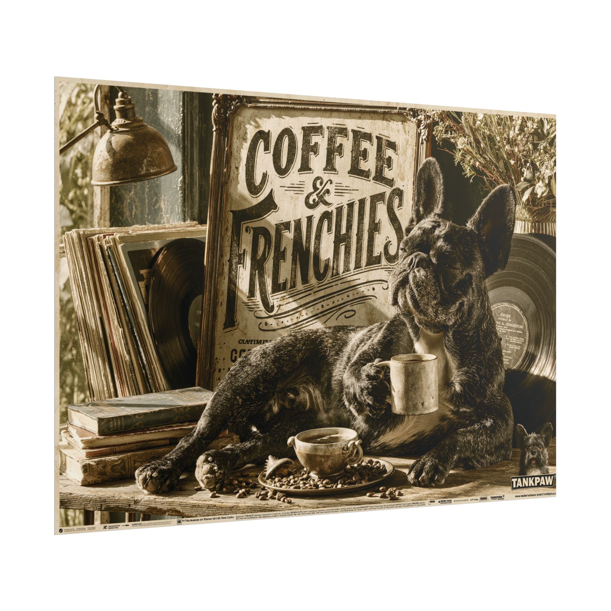 TankPaw® French Bulldog Wall Art Poster – Premium Vintage Frenchie Decor