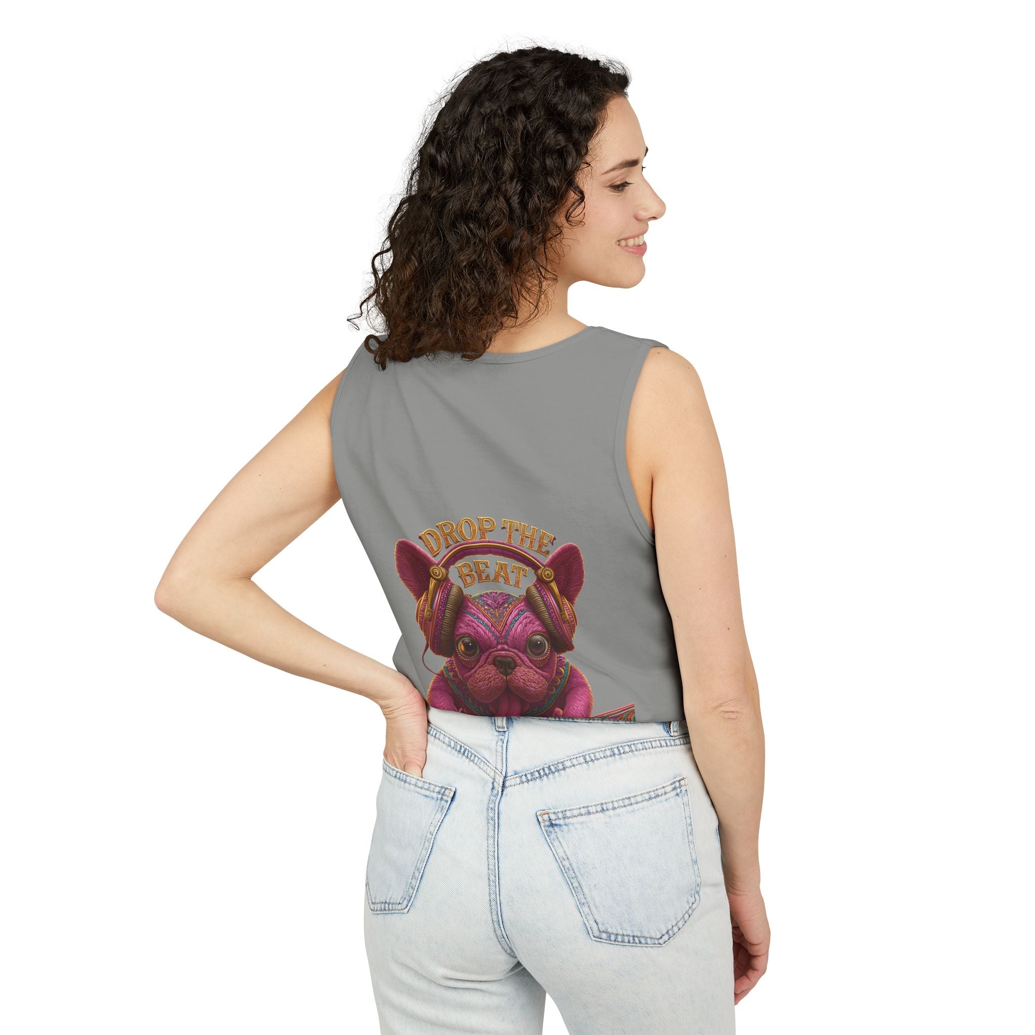 French Bulldog DJ Tank Top – EDM Music Festival Shirt for Dog Lovers | TankPaw™