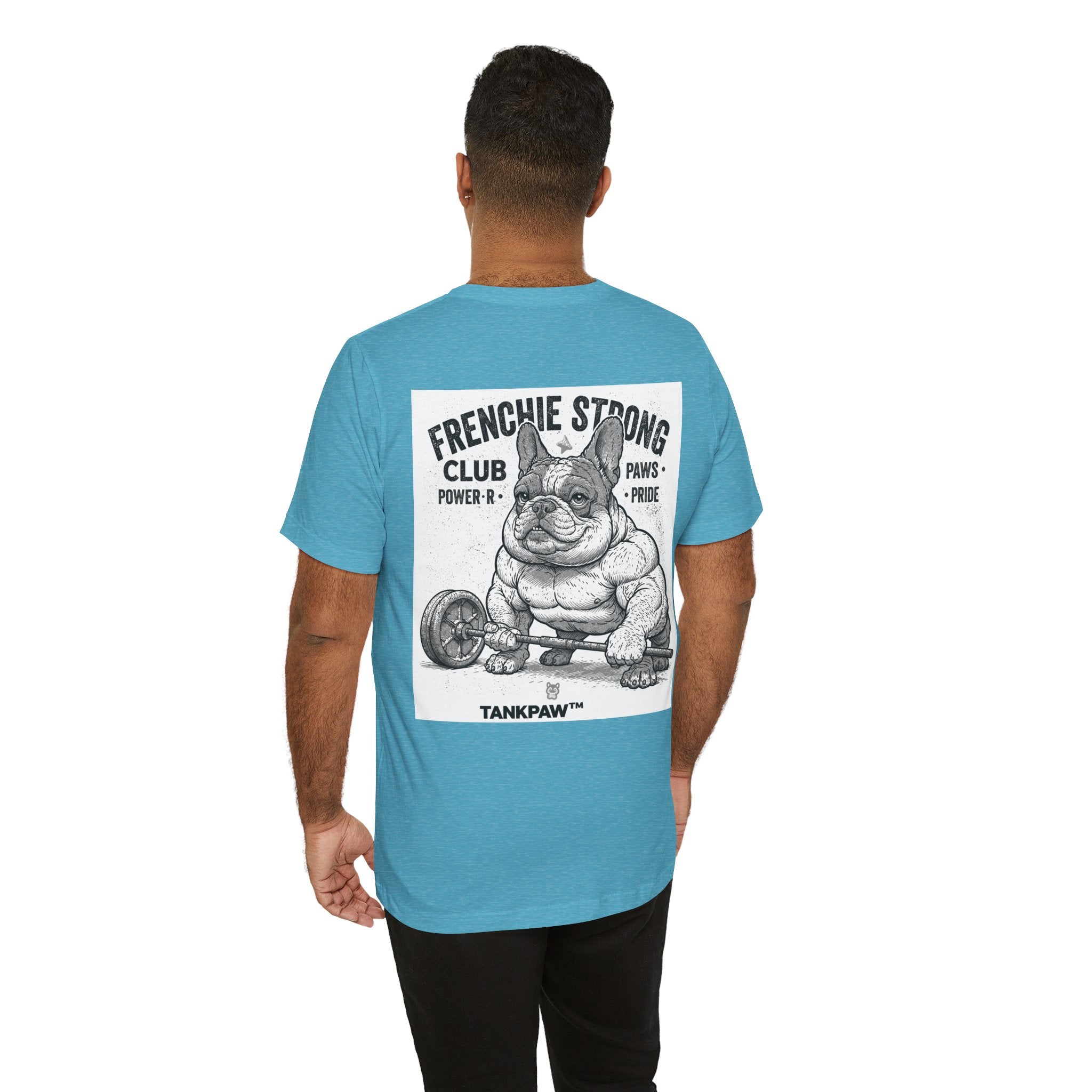 Strong Frenchie Club T-Shirt – Muscular French Bulldog Shirt for Pet Lovers