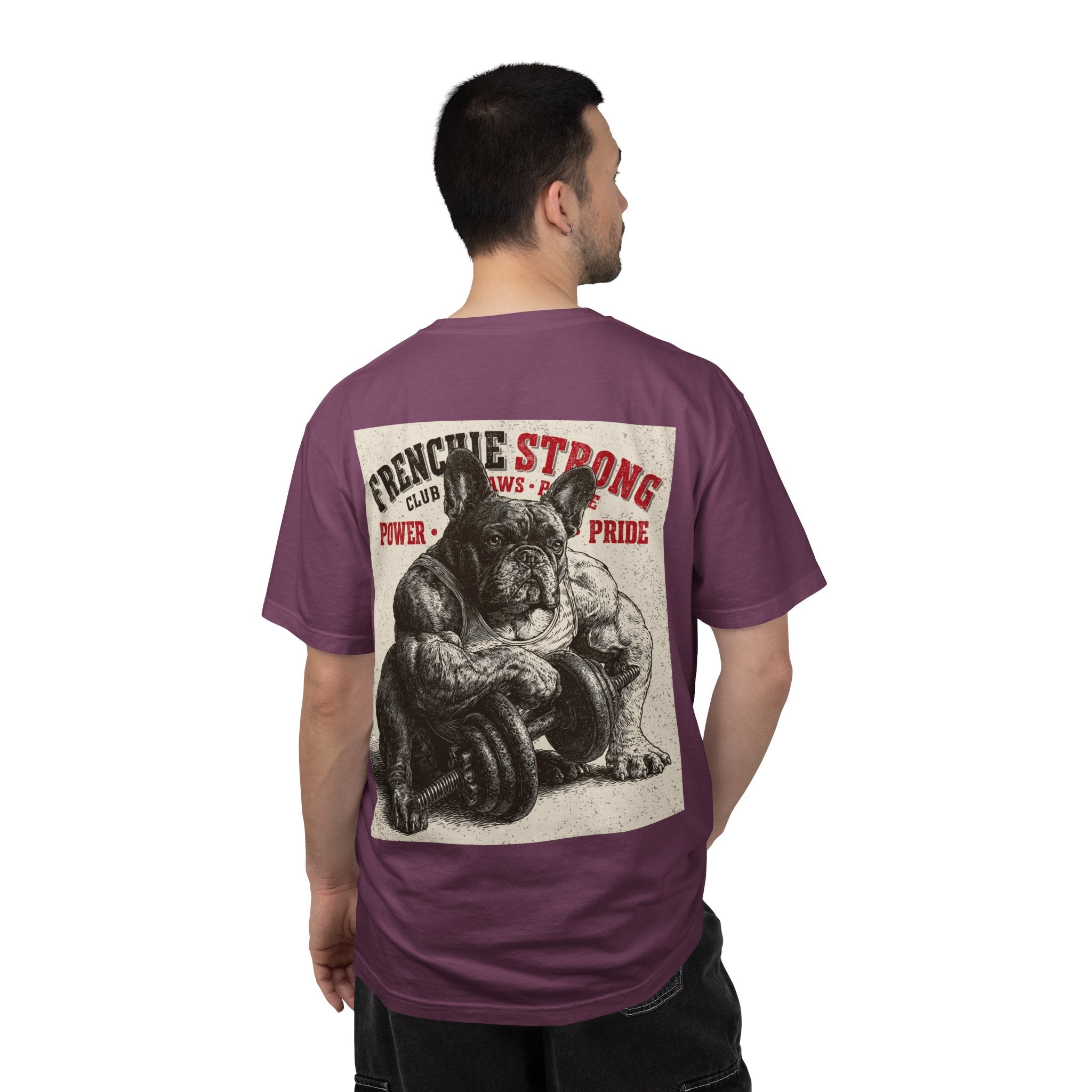 TankPaw® Frenchie Strong Club Premium T-Shirt – Vintage French Bulldog Graphic Tee