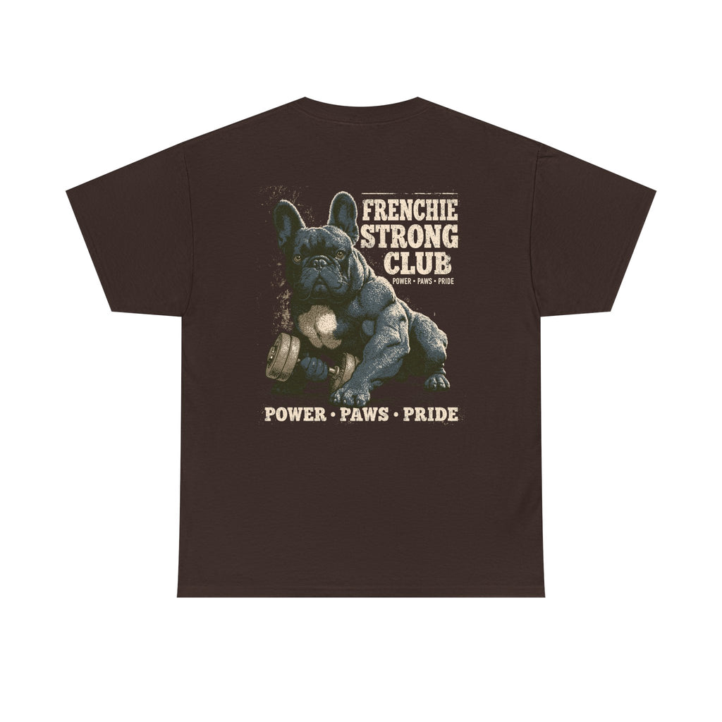 Frenchie Strong Club Vintage Gym T-Shirt | TankPaw™