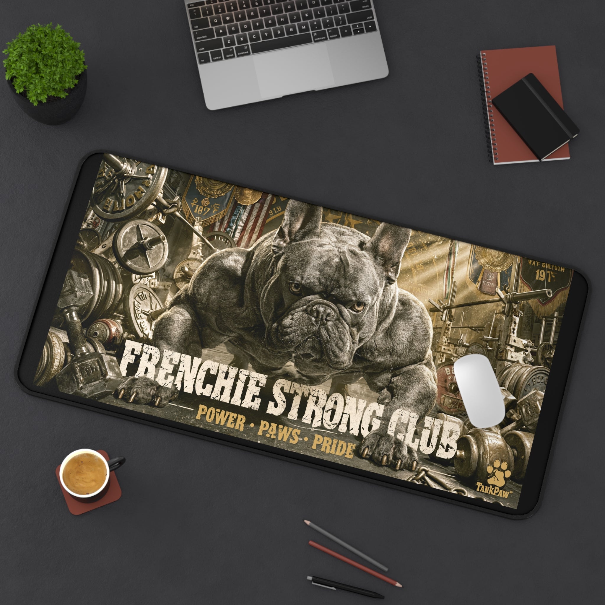 Frenchie Gaming Desk Mat – Cool Dog Lover Computer Desk Pad