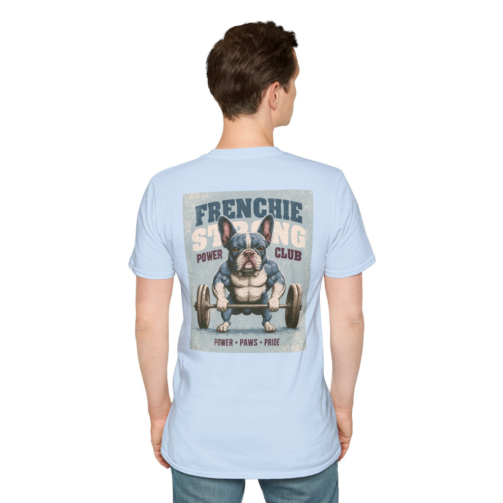 Muscle French Bulldog T-Shirt – Strong Frenchie Workout Shirt for Dog Lovers
