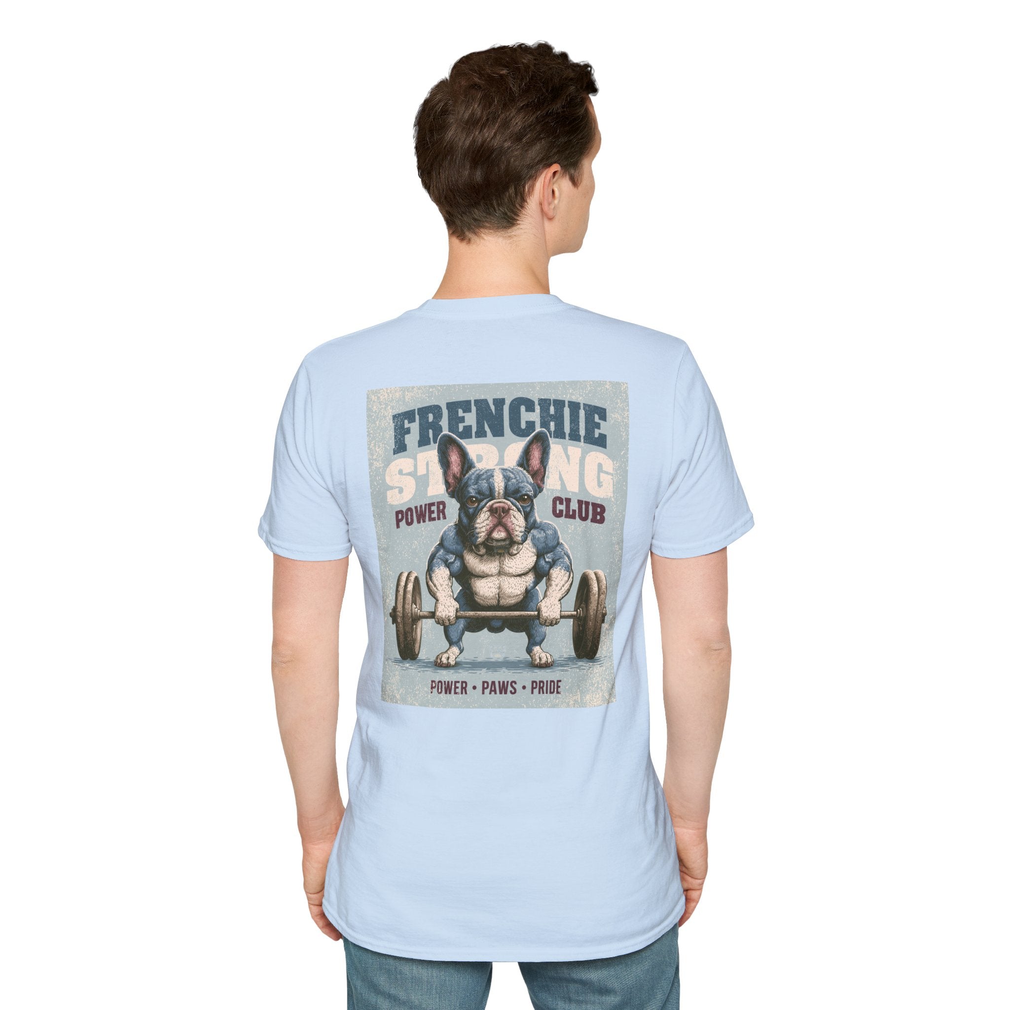 Muscle French Bulldog T-Shirt – Strong Frenchie Workout Shirt for Dog Lovers