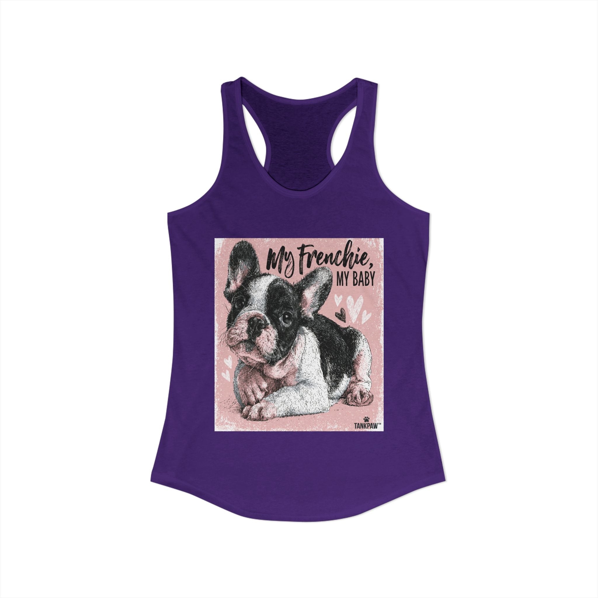 Frenchie Mom Women's Tank Top – French Bulldog Mom Sleeveless Shirt | Cute Dog Lover Gift | TankPawFrenchie Mom