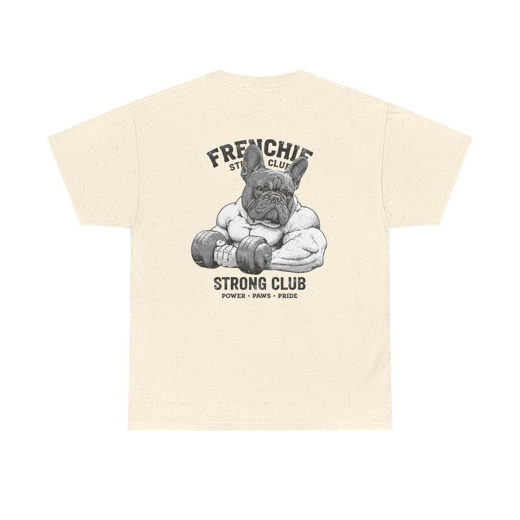 Frenchie Strong Club Vintage Gym T-Shirt | TankPaw™