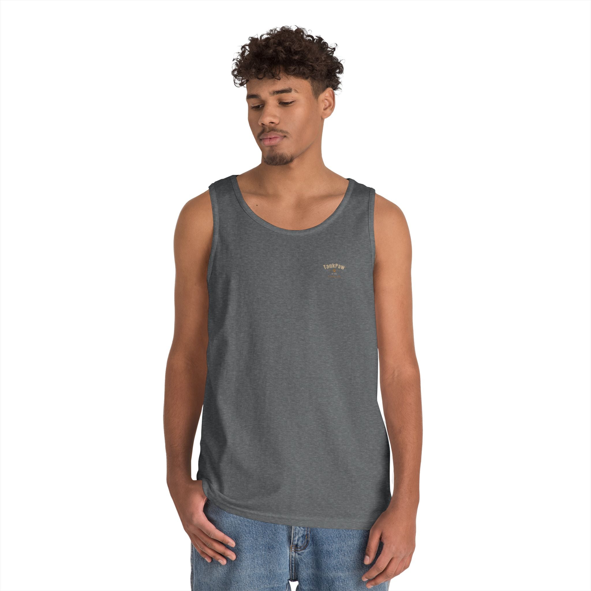 DJ Dog Tank Top - "Drop The Beat" Graphic Music Lover Tank